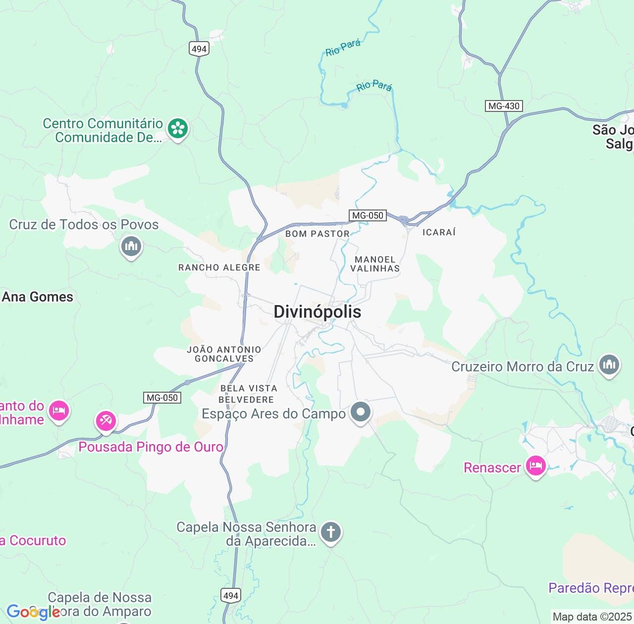 Map image for Intellectual Property Lawyers in Divinopolis and Minas Gerais IP firms at coordinates  ; .