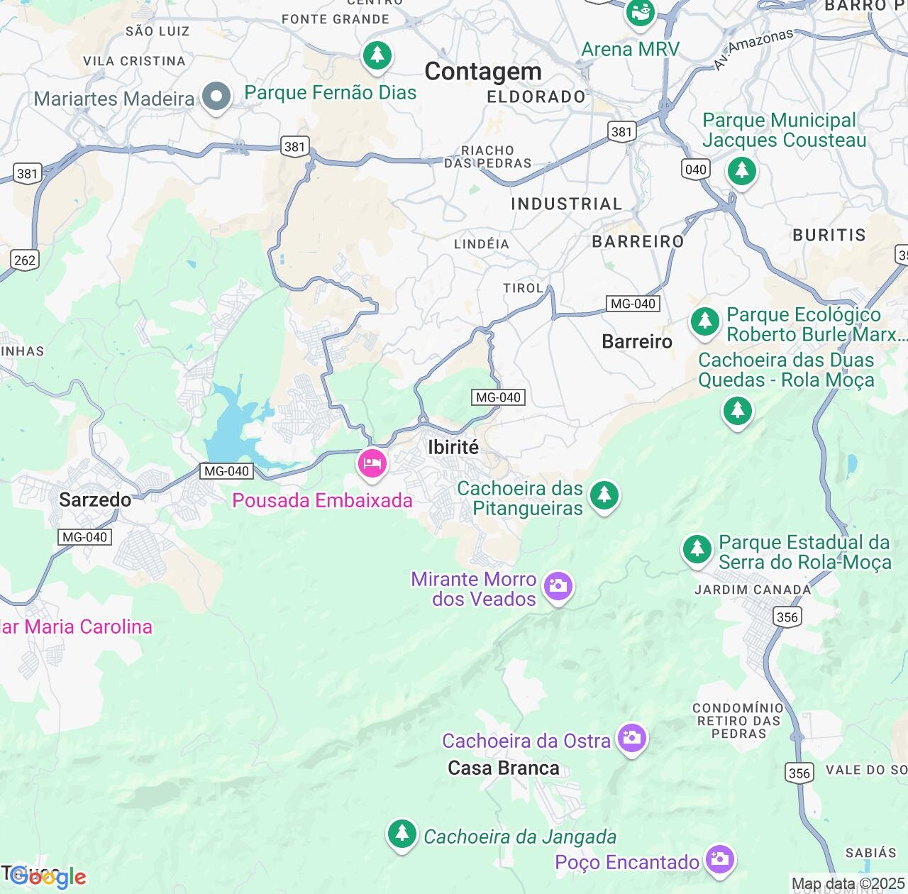 Map image for Intellectual Property Lawyers in Ibirite and Minas Gerais IP firms at coordinates  ; .