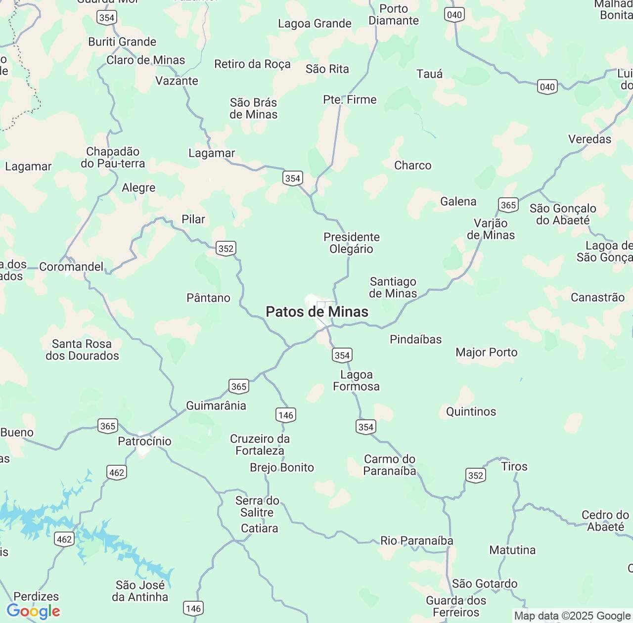 Map image for Intellectual Property Lawyers in Patos de Minas and Minas Gerais IP firms at coordinates  ; .
