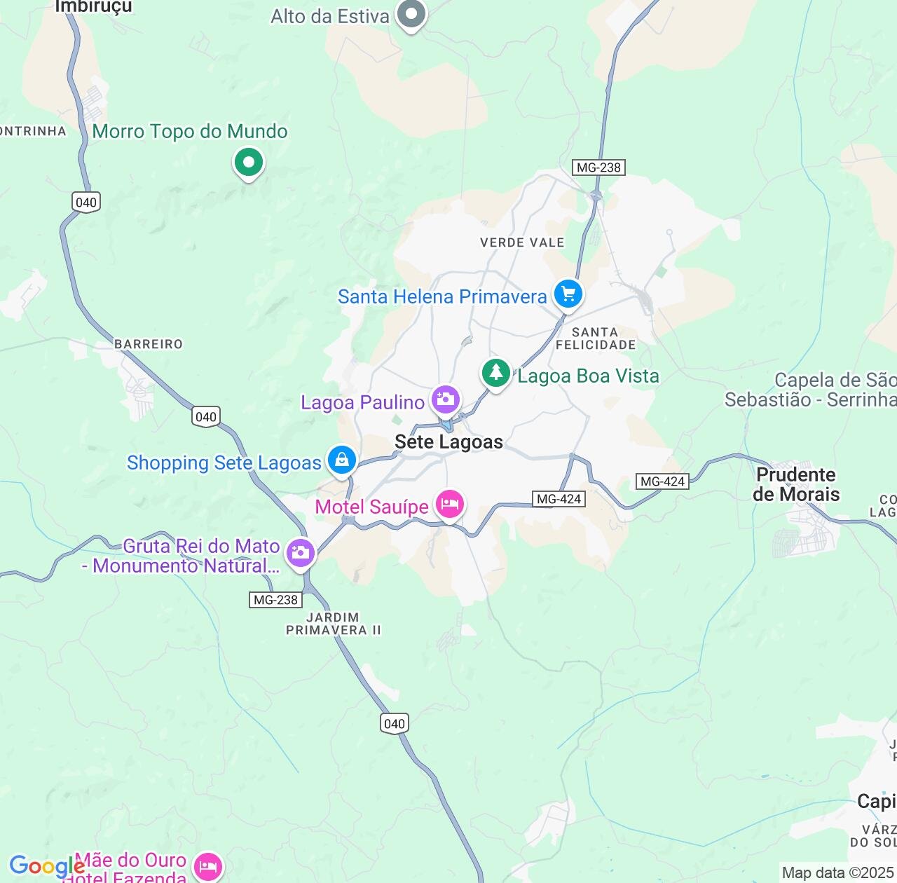 Map image for Intellectual Property Lawyers in Sete Lagoas and Minas Gerais IP firms at coordinates  ; .