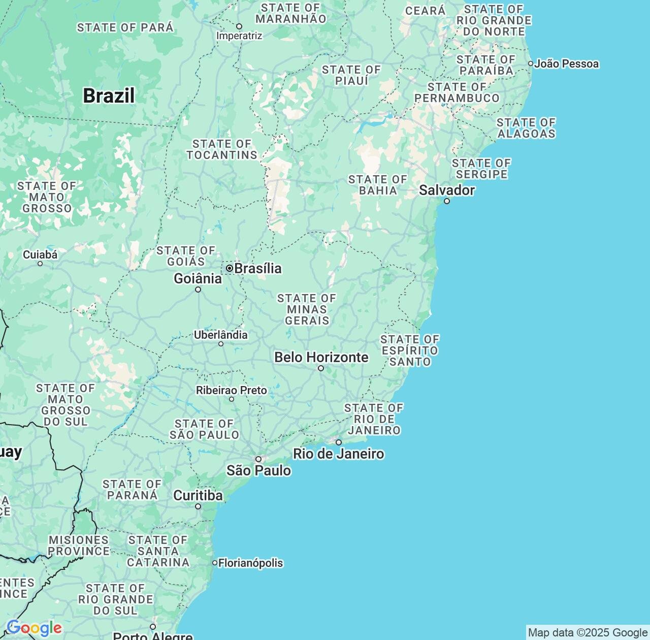 Map image for Intellectual Property Lawyers in Minas Gerais and Brazil IP firms at coordinates  ; .