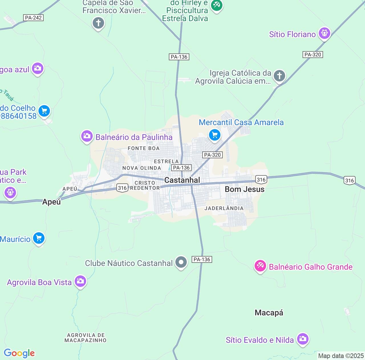 Map image for Intellectual Property Lawyers in Castanhal and Pará IP firms at coordinates  ; .