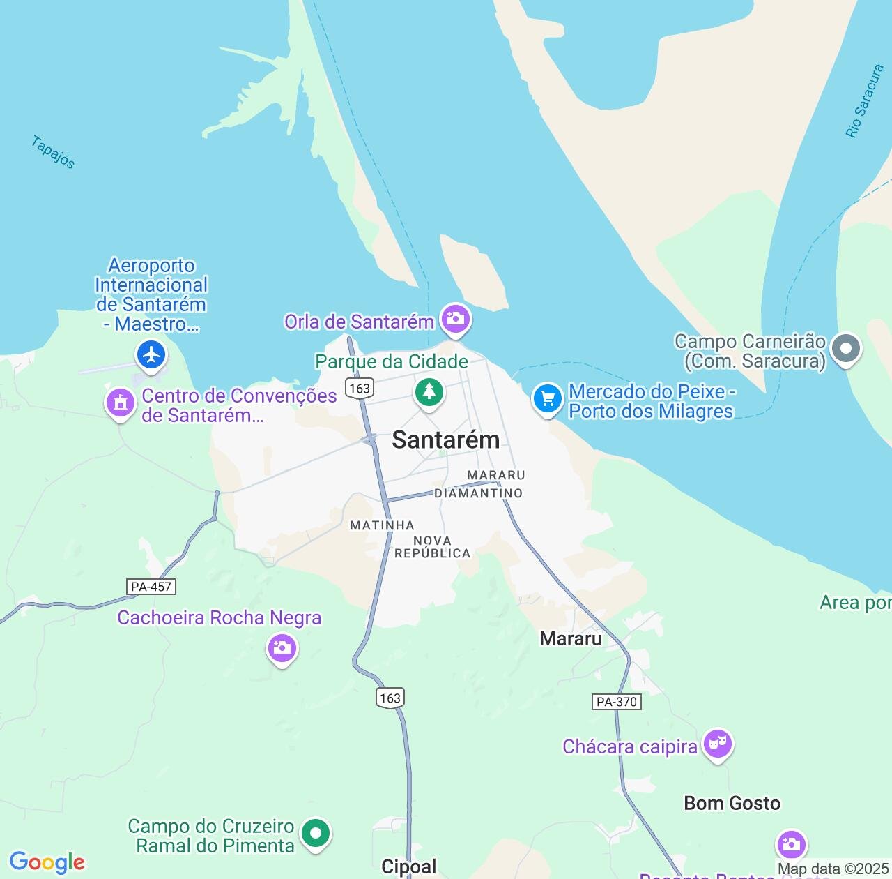 Map image for Intellectual Property Lawyers in Santarem and Pará IP firms at coordinates  ; .