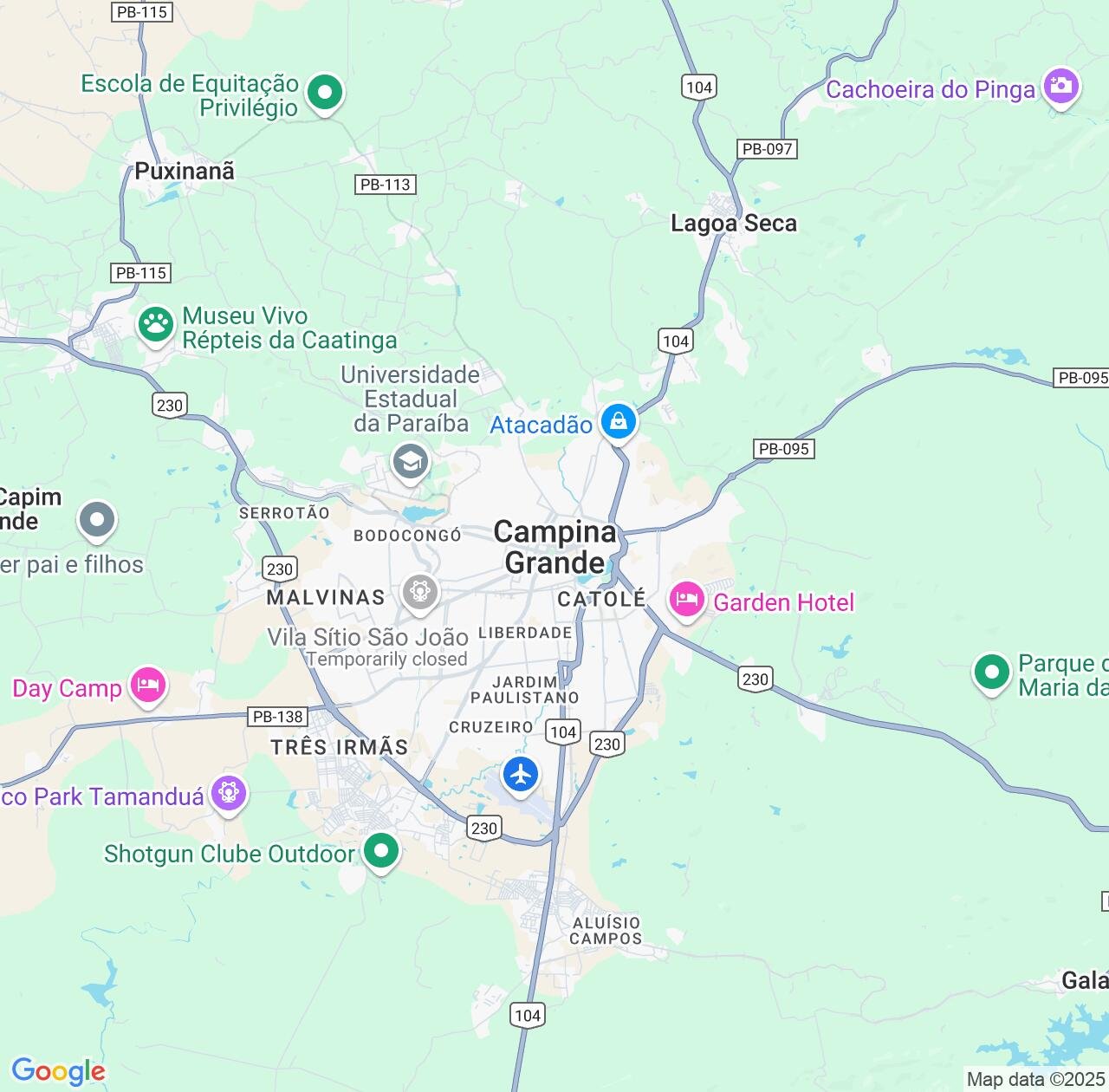 Map image for Intellectual Property Lawyers in Campina Grande and Paraíba IP firms at coordinates  ; .