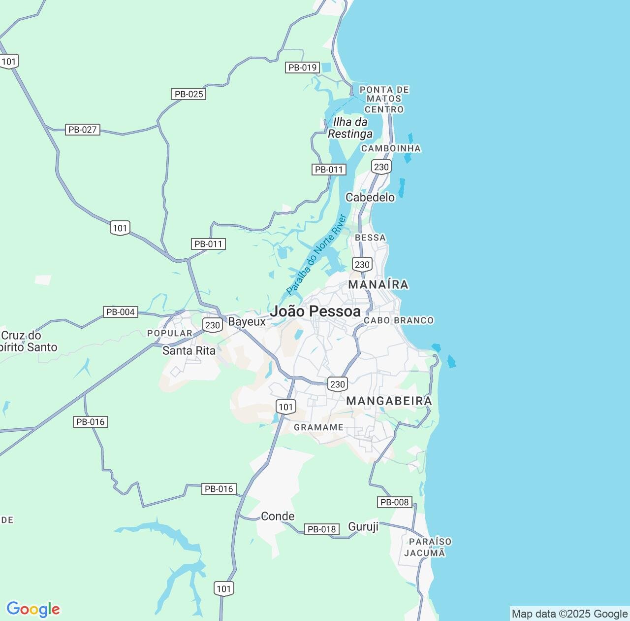 Map image for Intellectual Property Lawyers in Joao Pessoa and Paraíba IP firms at coordinates  ; .