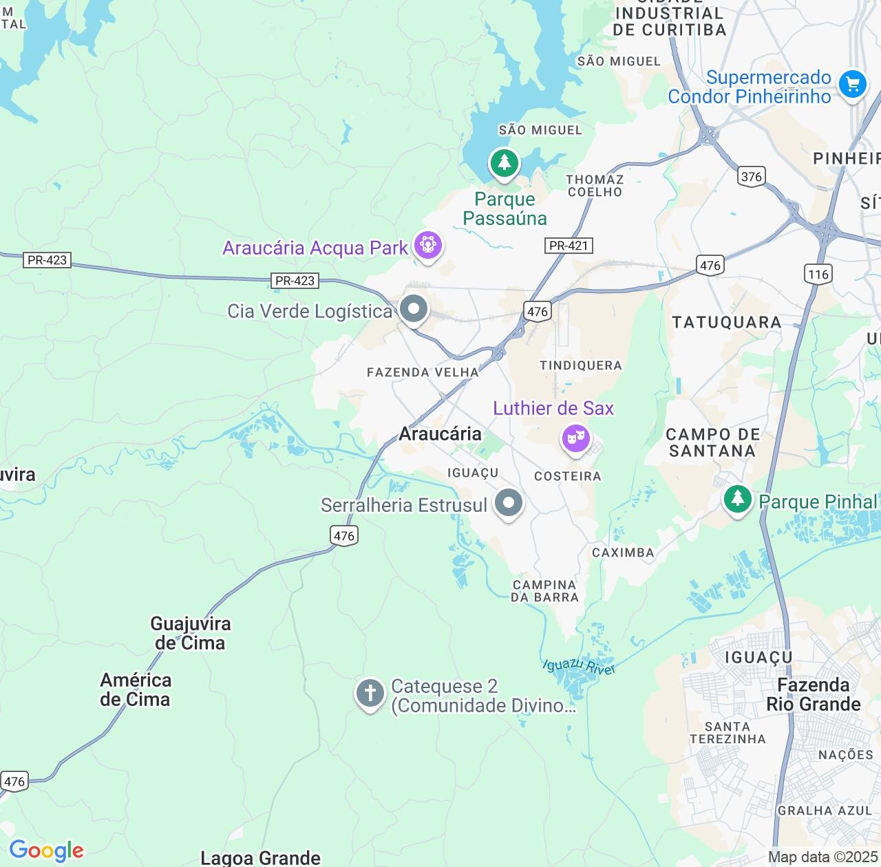 Map image for Intellectual Property Lawyers in Araucaria and Paraná IP firms at coordinates  ; .