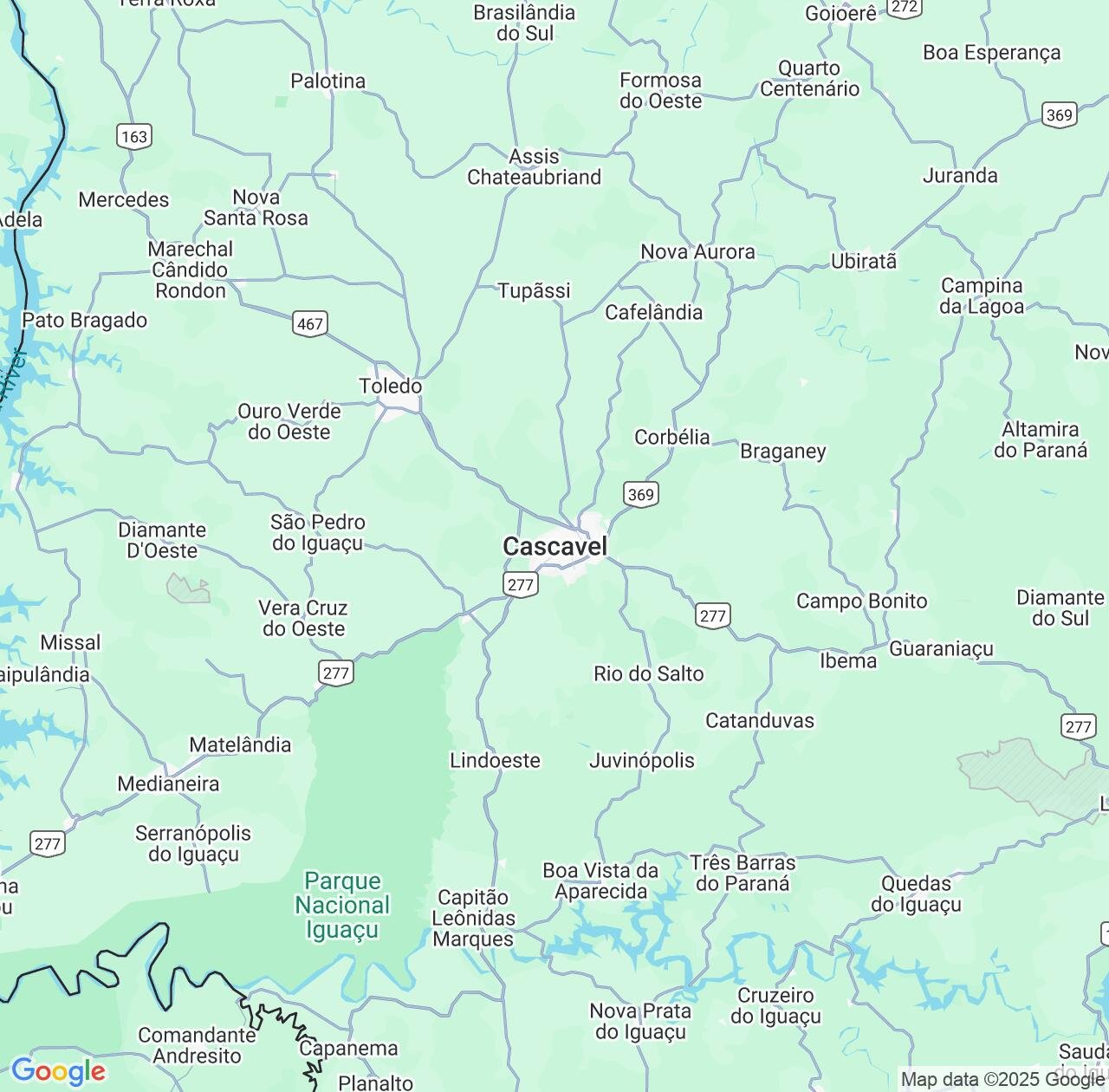 Map image for Intellectual Property Lawyers in Cascavel and Paraná IP firms at coordinates  ; .