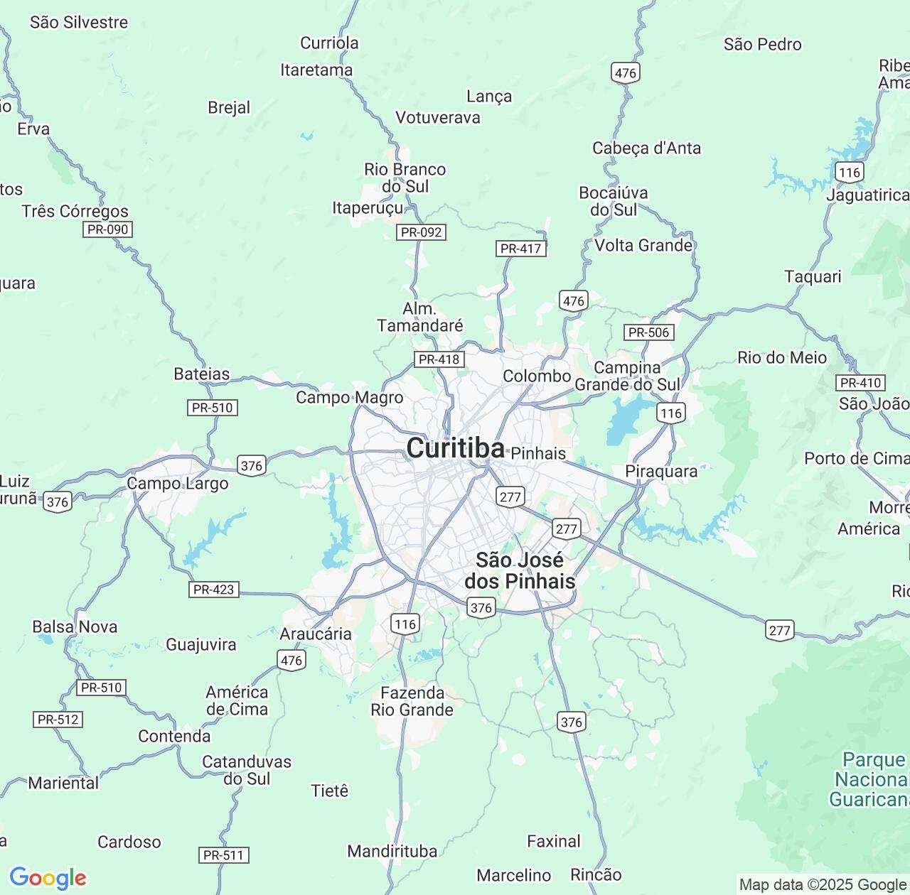 Map image for Intellectual Property Lawyers in Curitiba and Paraná IP firms at coordinates  ; .