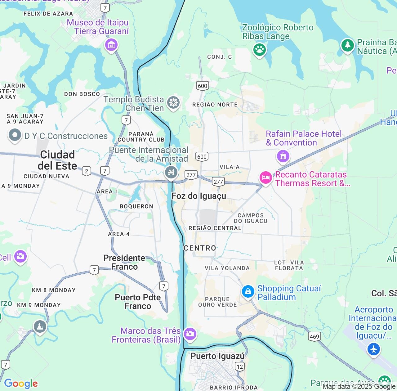 Map image for Intellectual Property Lawyers in Foz do Iguacu and Paraná IP firms at coordinates  ; .