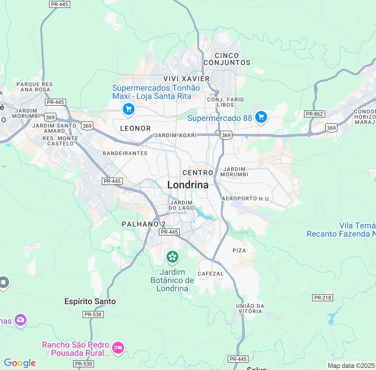 Map image for Intellectual Property Lawyers in Londrina and Paraná IP firms at coordinates  ; .