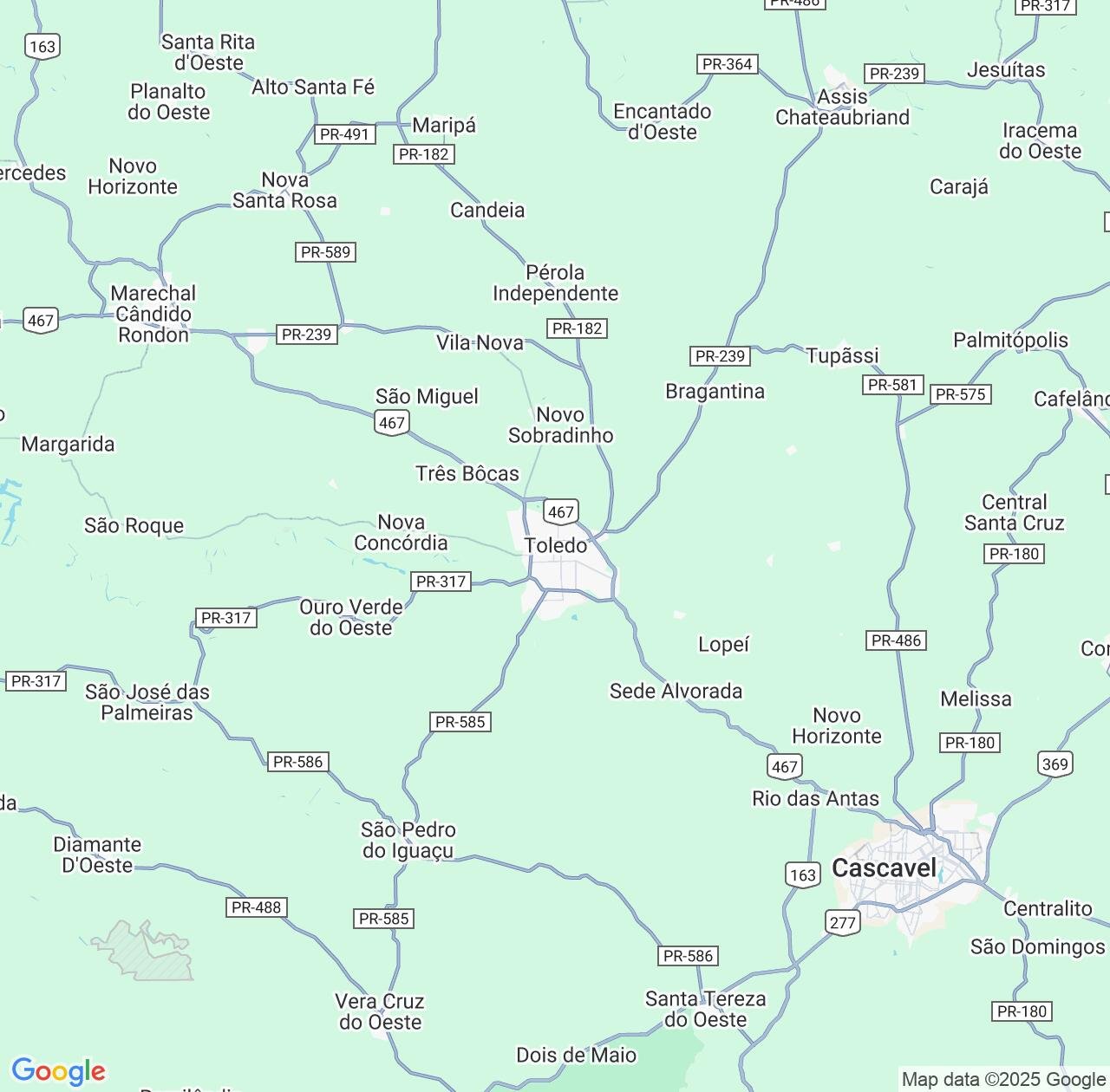 Map image for Intellectual Property Lawyers in Toledo and Paraná IP firms at coordinates  ; .