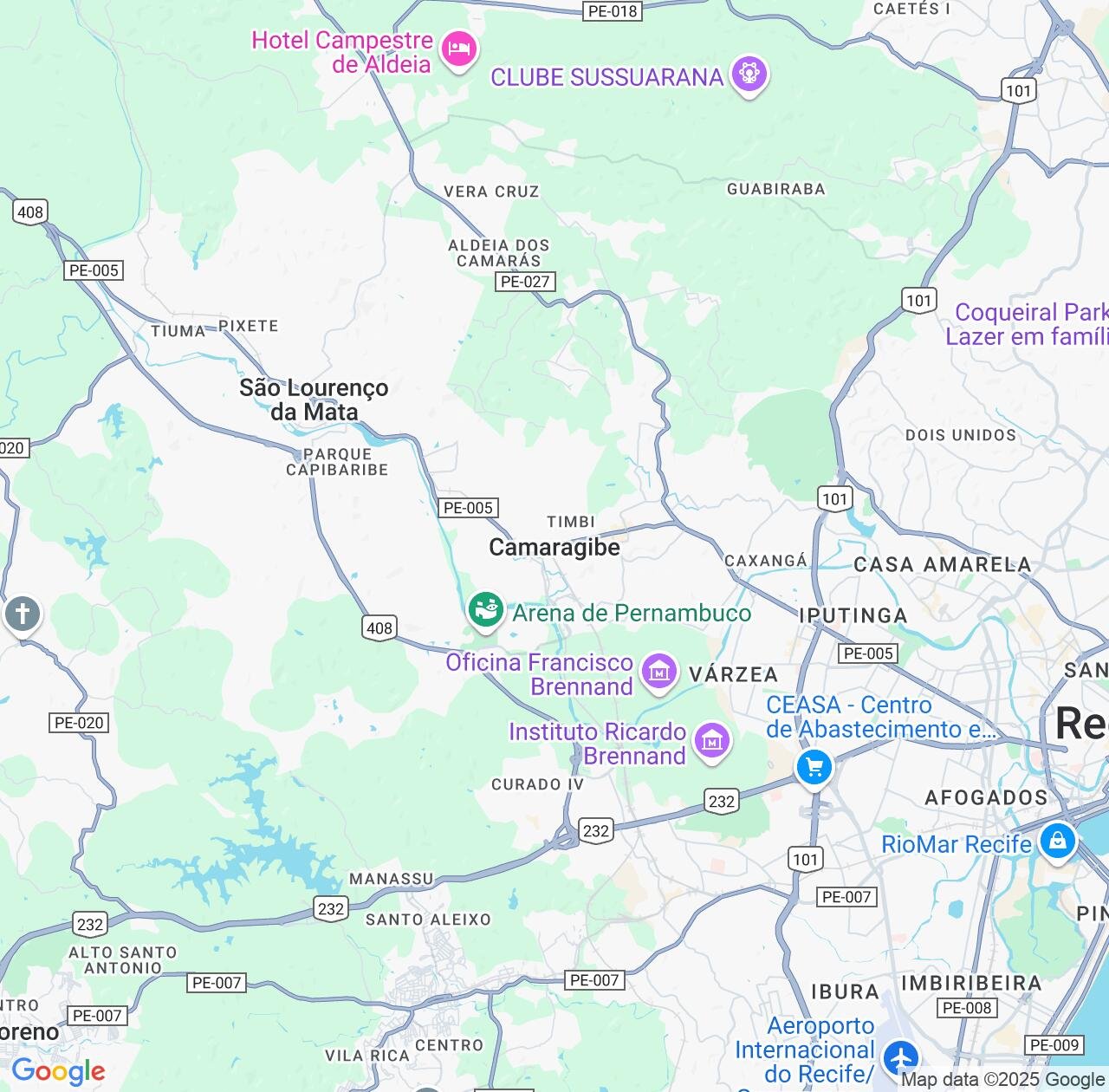 Map image for Intellectual Property Lawyers in Camaragibe and Pernambuco IP firms at coordinates  ; .