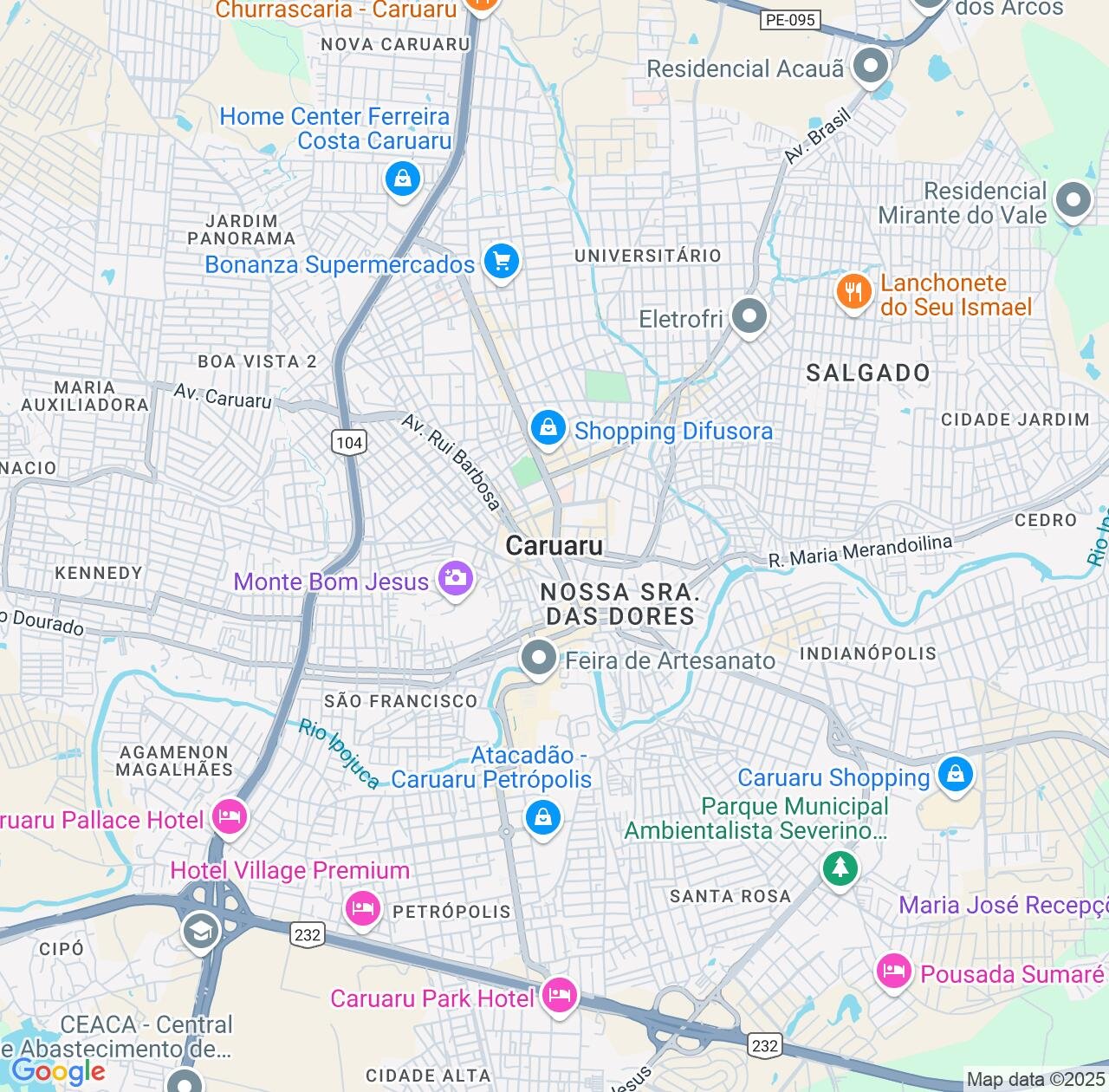 Map image for Intellectual Property Lawyers in Caruaru and Pernambuco IP firms at coordinates  ; .