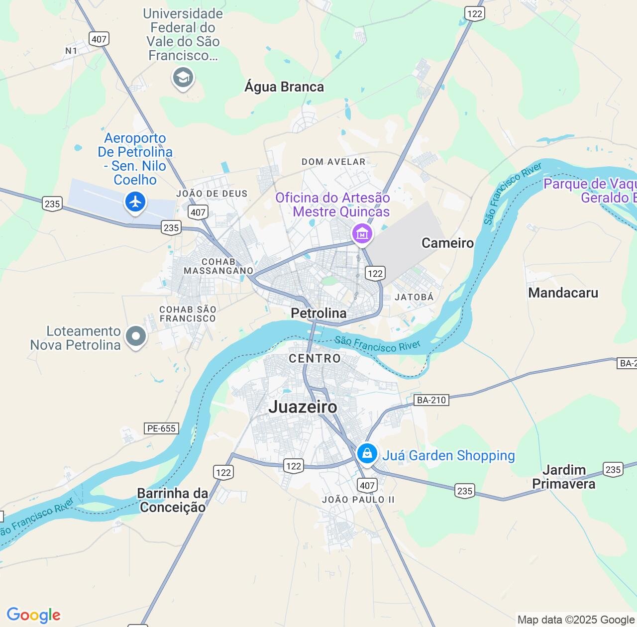 Map image for Intellectual Property Lawyers in Petrolina and Pernambuco IP firms at coordinates  ; .
