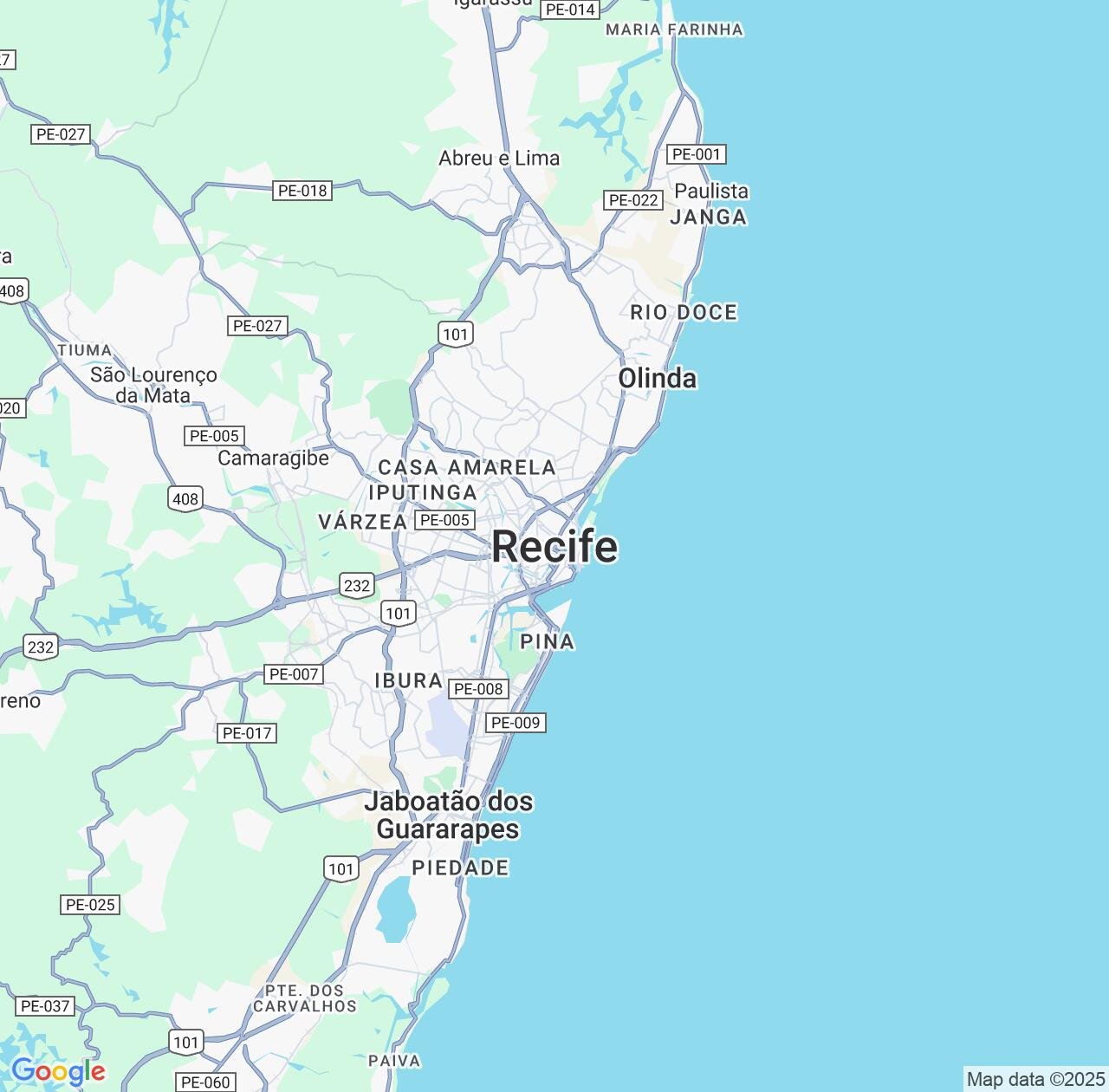 Map image for Intellectual Property Lawyers in Recife and Pernambuco IP firms at coordinates  ; .