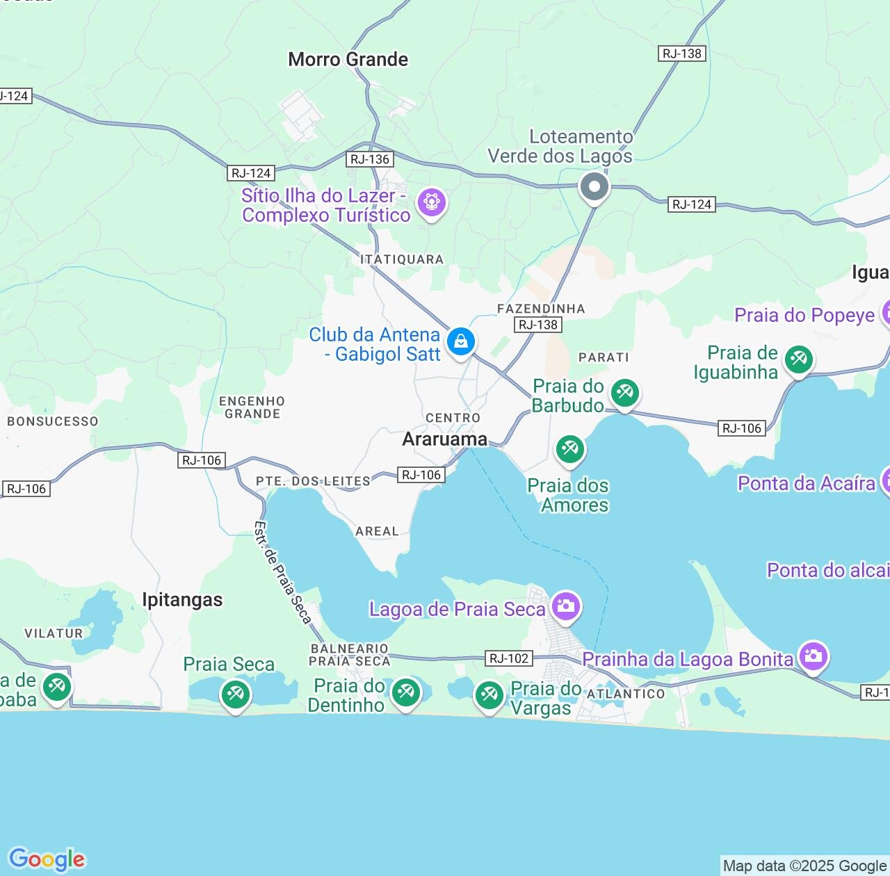 Map image for Intellectual Property Lawyers in Araruama and Rio de Janeiro IP firms at coordinates  ; .