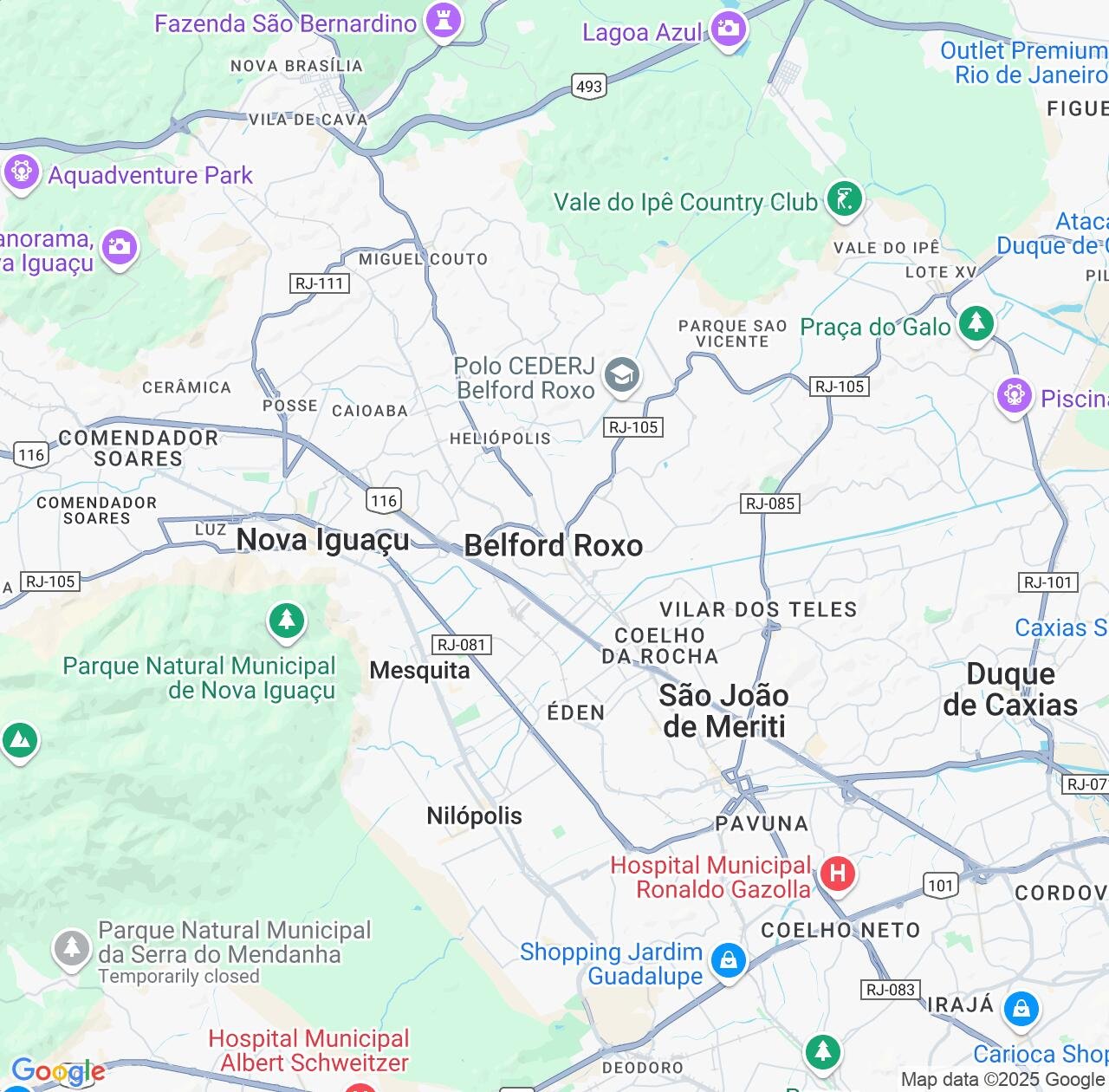 Map image for Intellectual Property Lawyers in Belford Roxo and Rio de Janeiro IP firms at coordinates  ; .