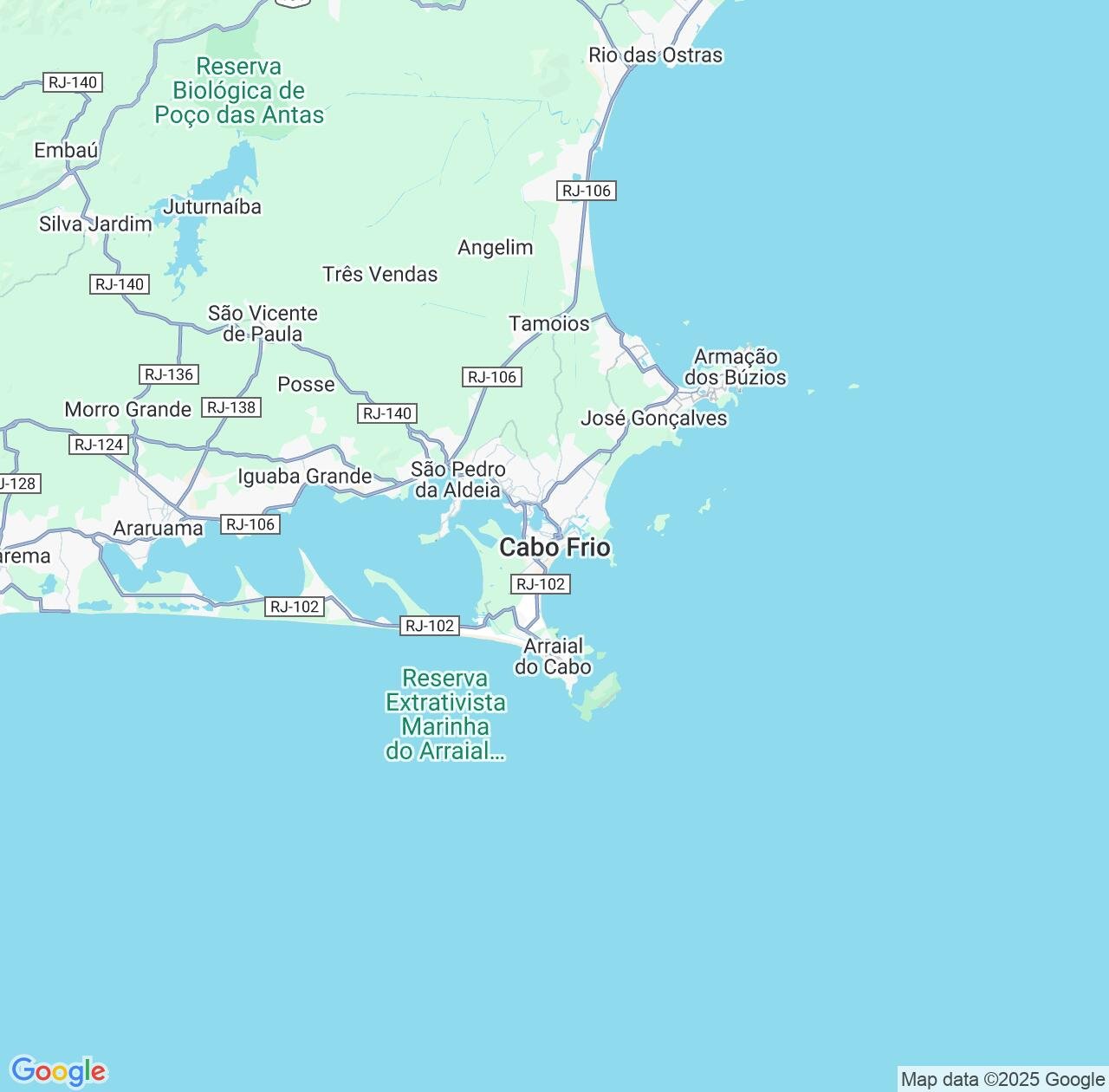 Map image for Intellectual Property Lawyers in Cabo Frio and Rio de Janeiro IP firms at coordinates  ; .