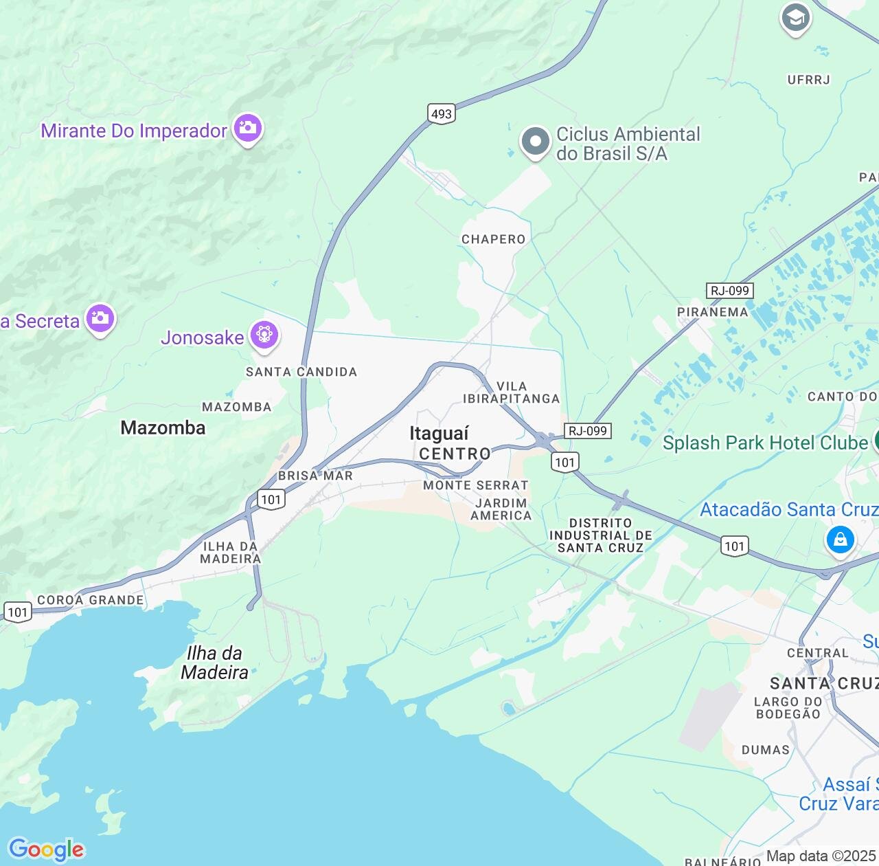 Map image for Intellectual Property Lawyers in Itaguai and Rio de Janeiro IP firms at coordinates  ; .
