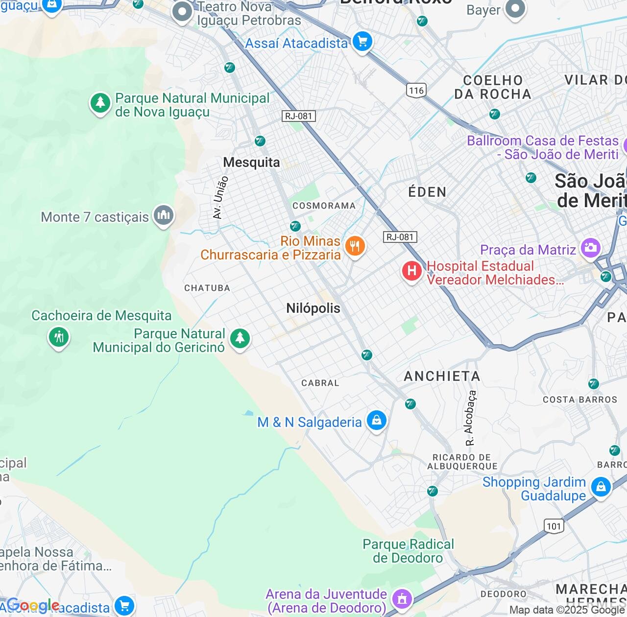 Map image for Intellectual Property Lawyers in Nilopolis and Rio de Janeiro IP firms at coordinates  ; .