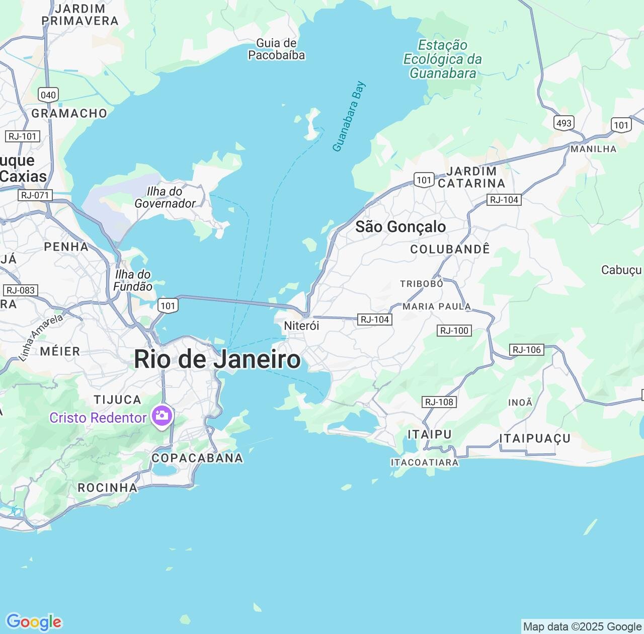 Map image for Intellectual Property Lawyers in Niteroi and Rio de Janeiro IP firms at coordinates  ; .