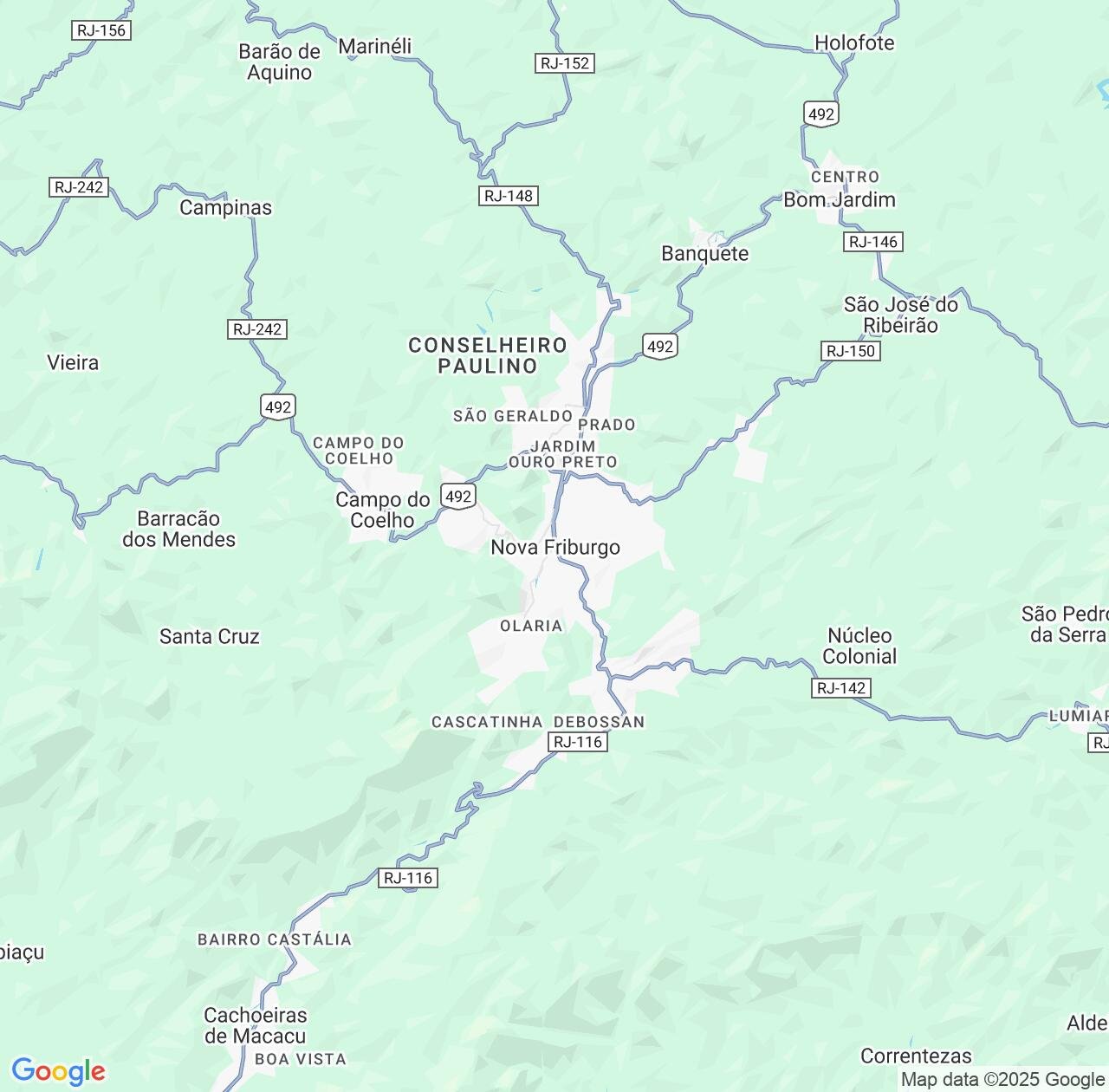 Map image for Intellectual Property Lawyers in Nova Friburgo and Rio de Janeiro IP firms at coordinates  ; .