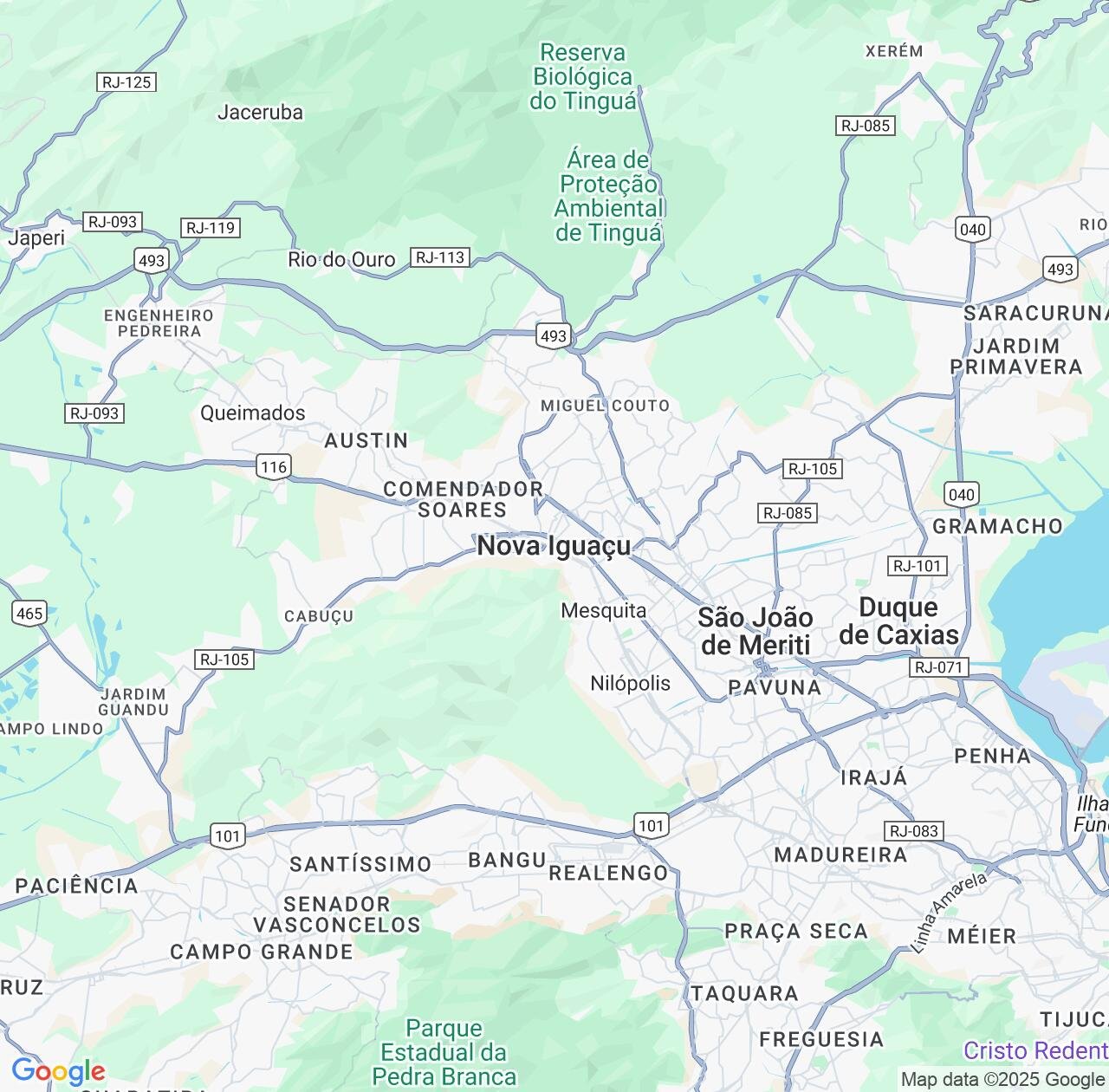 Map image for Intellectual Property Lawyers in Nova Iguacu and Rio de Janeiro IP firms at coordinates  ; .