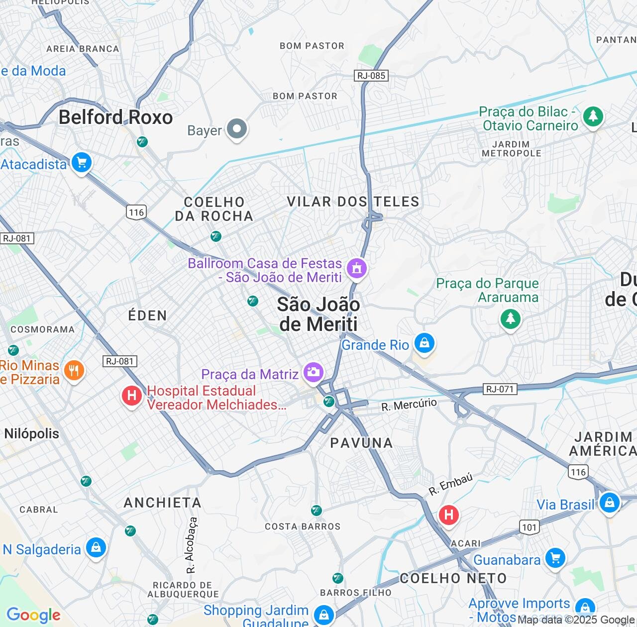 Map image for Intellectual Property Lawyers in Sao Joao de Meriti and Rio de Janeiro IP firms at coordinates  ; .