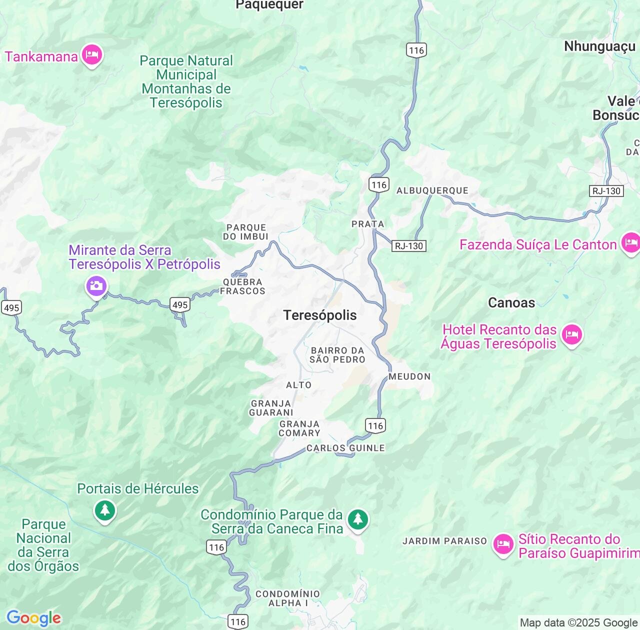 Map image for Intellectual Property Lawyers in Teresopolis and Rio de Janeiro IP firms at coordinates  ; .
