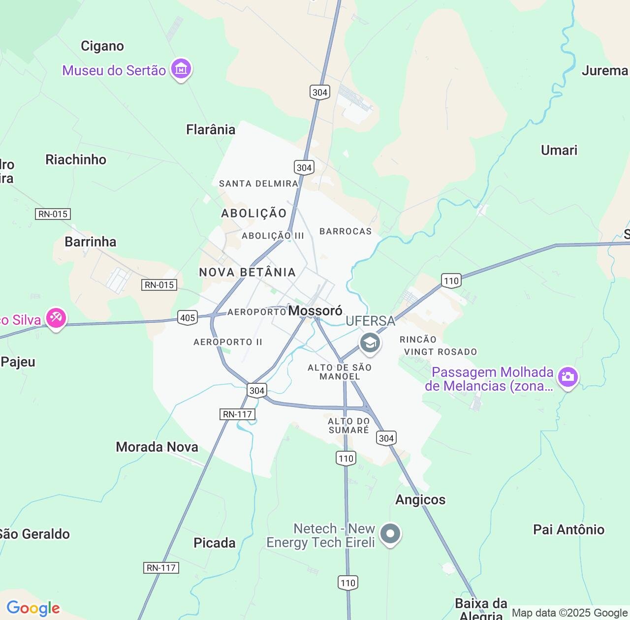 Map image for Intellectual Property Lawyers in Mossoro and Rio Grande do Norte IP firms at coordinates  ; .