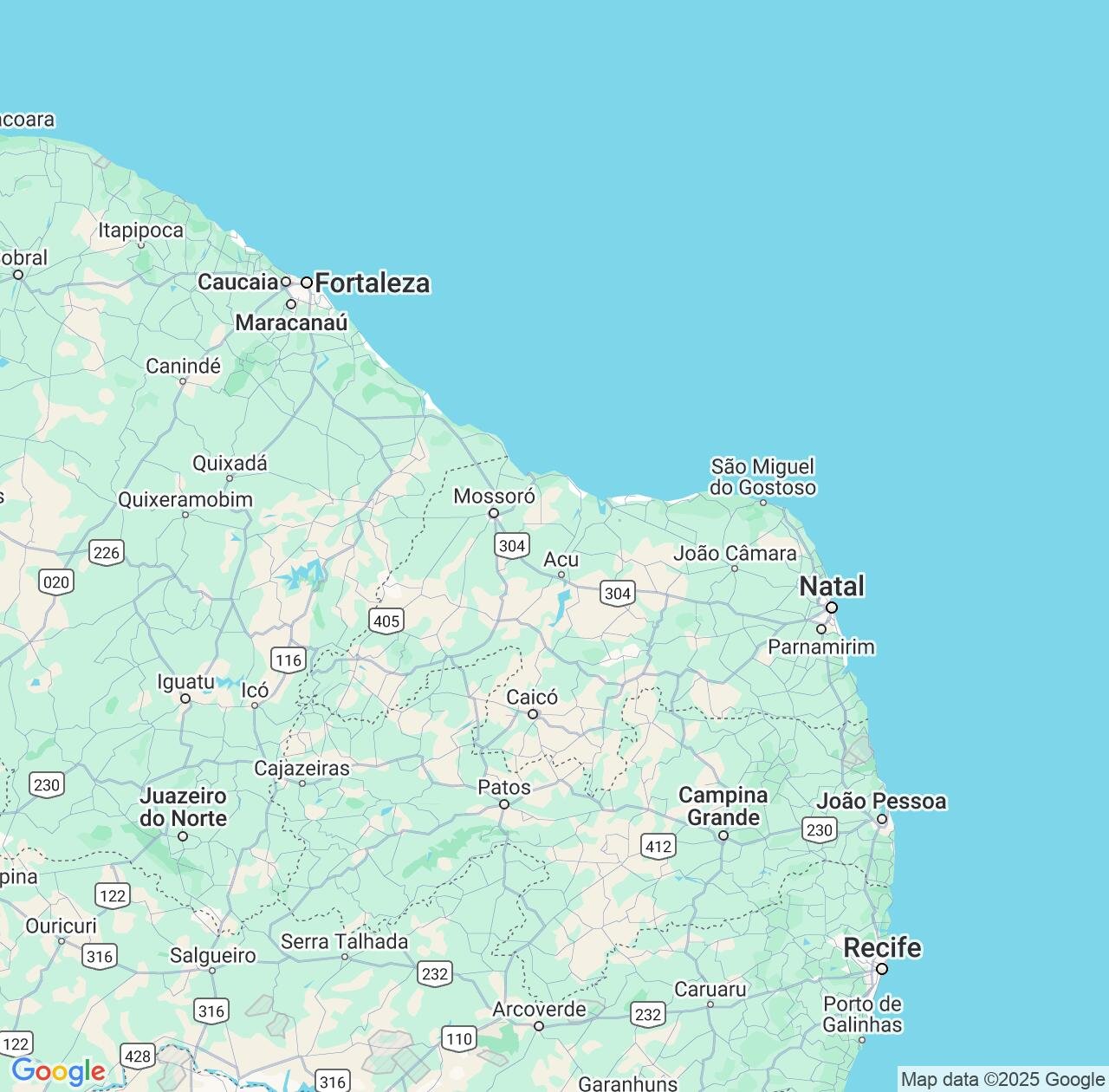 Map image for Intellectual Property Lawyers in Rio Grande do Norte and Brazil IP firms at coordinates  ; .