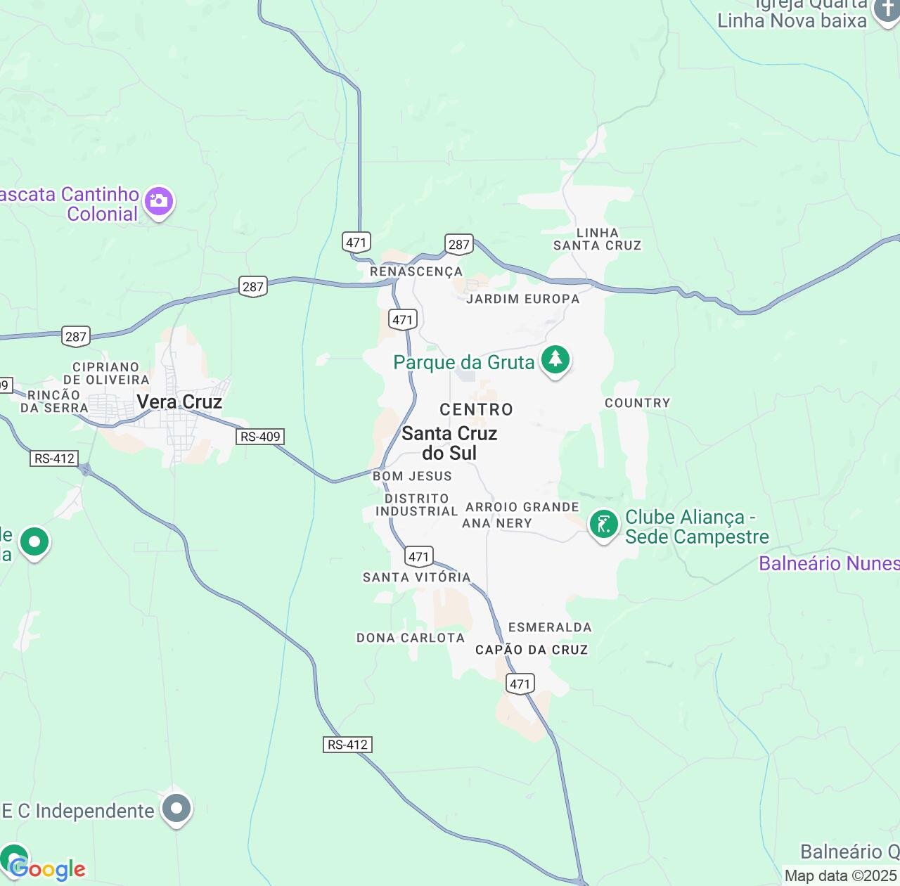 Map image for Intellectual Property Lawyers in Santa Cruz do Sul and Rio Grande do Sul IP firms at coordinates  ; .
