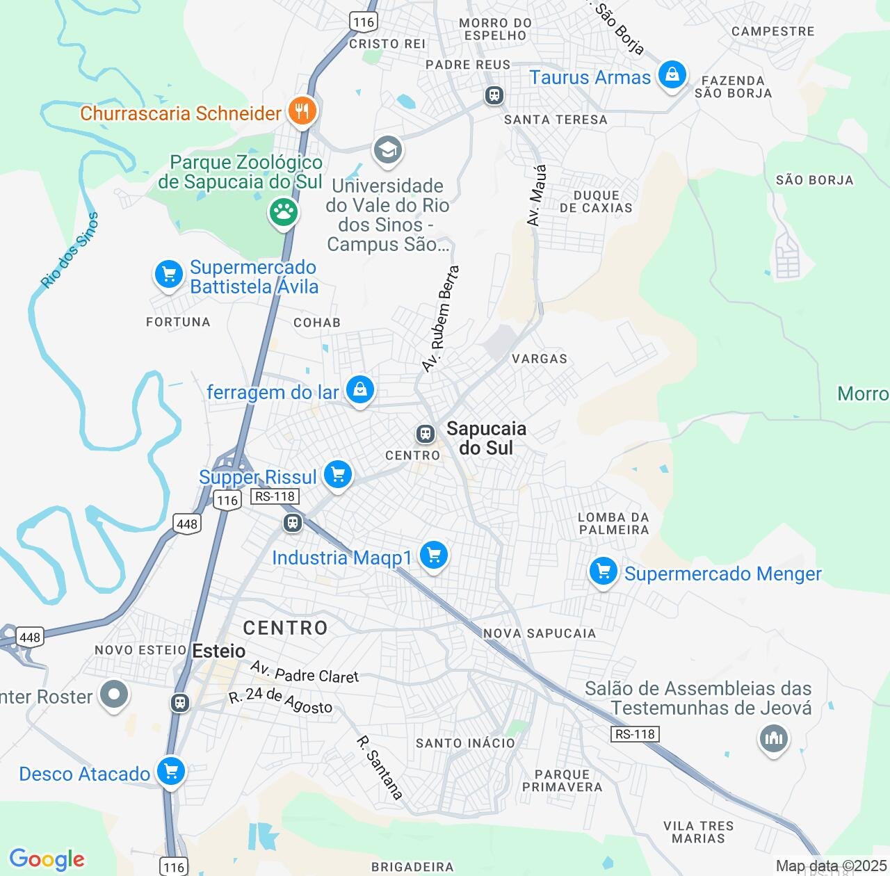 Map image for Intellectual Property Lawyers in Sapucaia do Sul and Rio Grande do Sul IP firms at coordinates  ; .