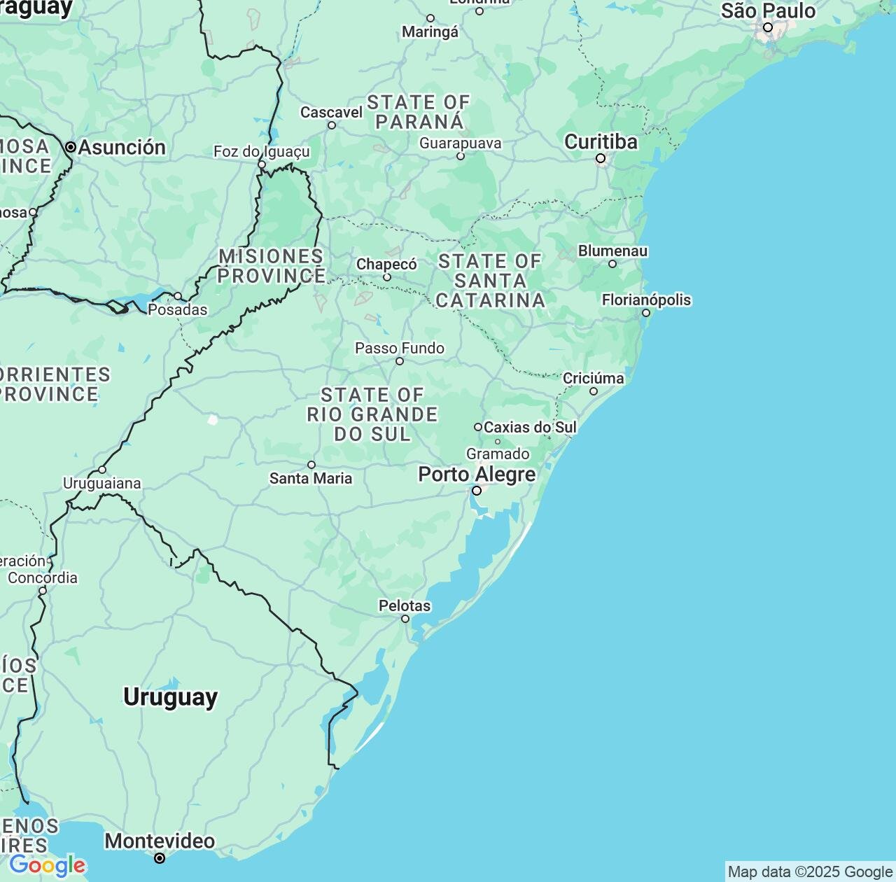 Map image for Intellectual Property Lawyers in Rio Grande do Sul and Brazil IP firms at coordinates  ; .
