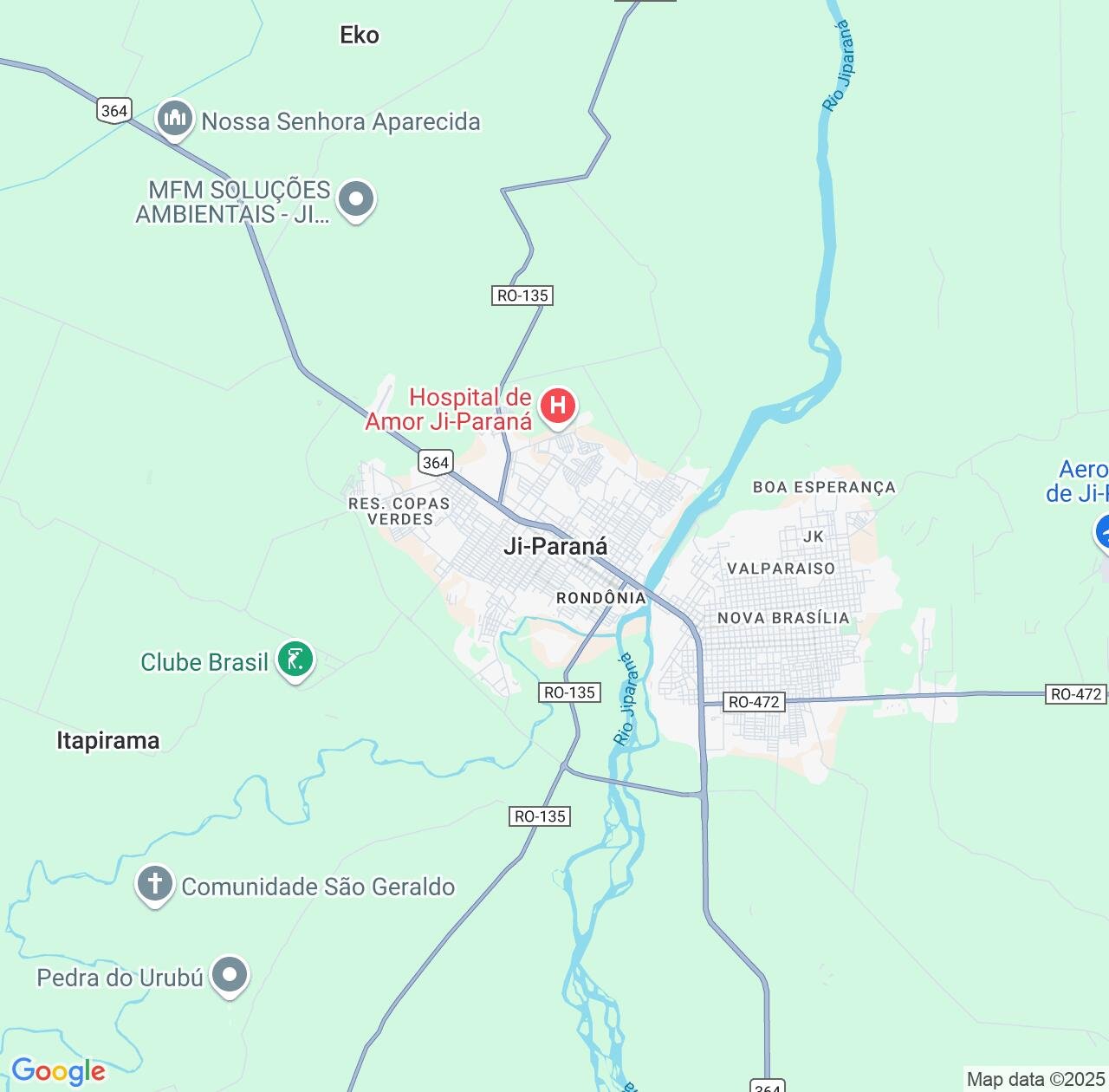Map image for Intellectual Property Lawyers in Ji Parana and Rondônia IP firms at coordinates  ; .