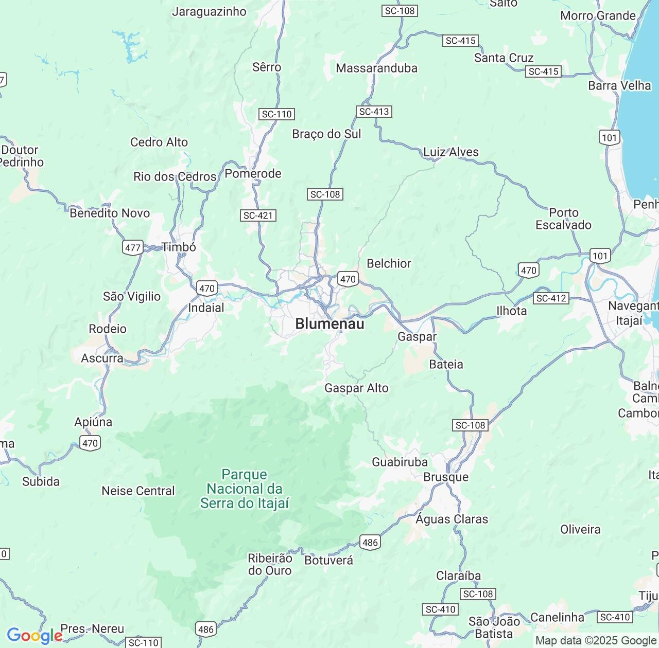Map image for Intellectual Property Lawyers in Blumenau and Santa Catarina IP firms at coordinates  ; .
