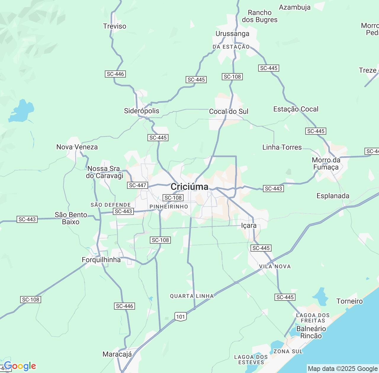 Map image for Intellectual Property Lawyers in Criciuma and Santa Catarina IP firms at coordinates  ; .