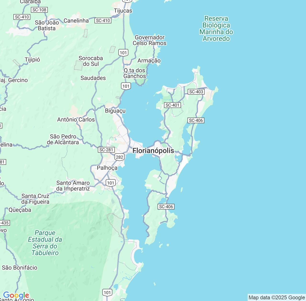 Map image for Intellectual Property Lawyers in Florianopolis and Santa Catarina IP firms at coordinates  ; .