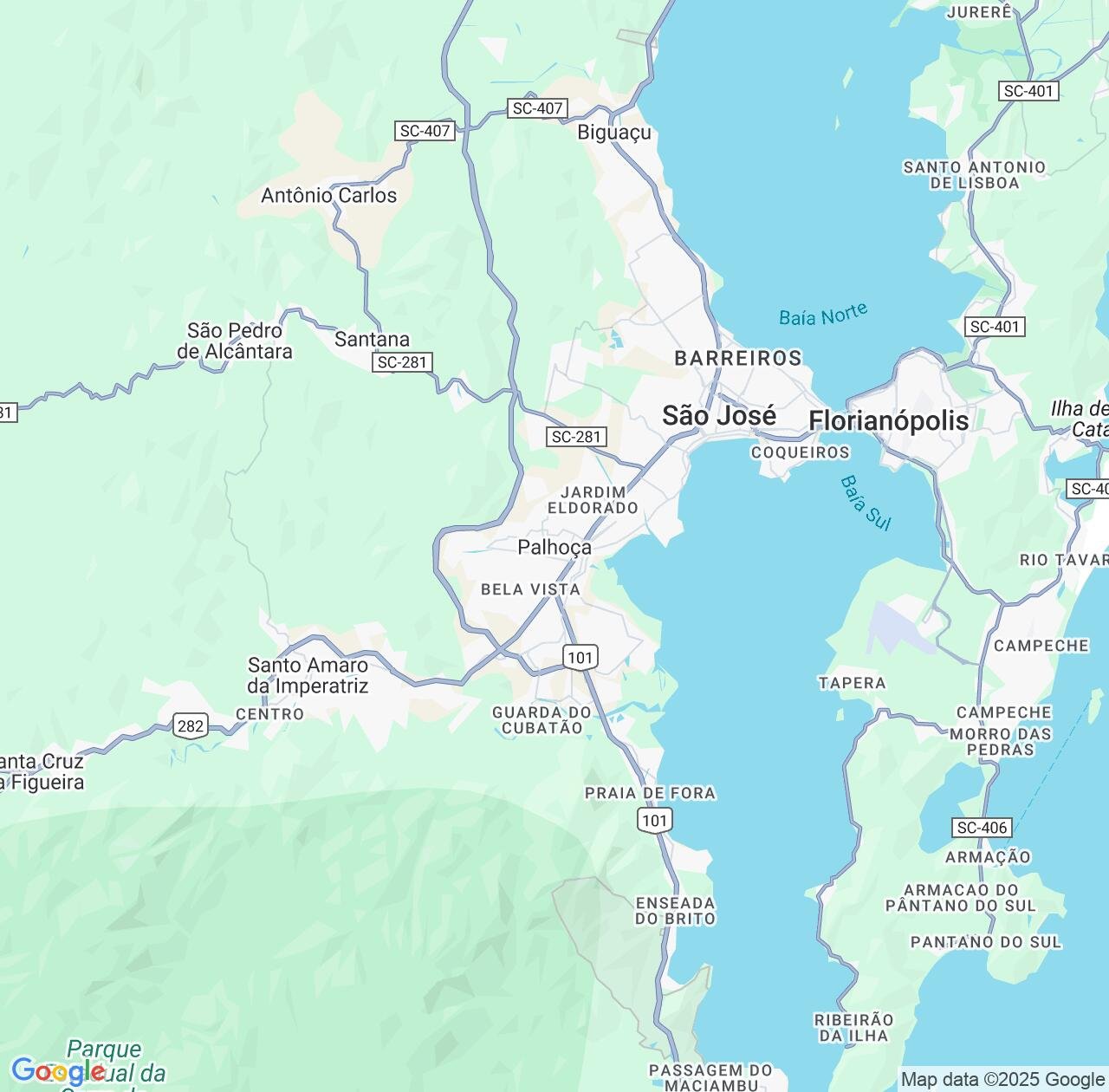 Map image for Intellectual Property Lawyers in Palhoca and Santa Catarina IP firms at coordinates  ; .