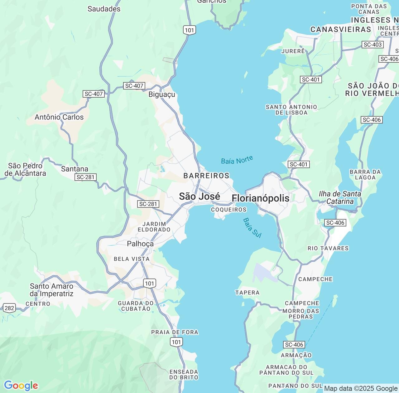 Map image for Intellectual Property Lawyers in Sao Jose and Santa Catarina IP firms at coordinates  ; .
