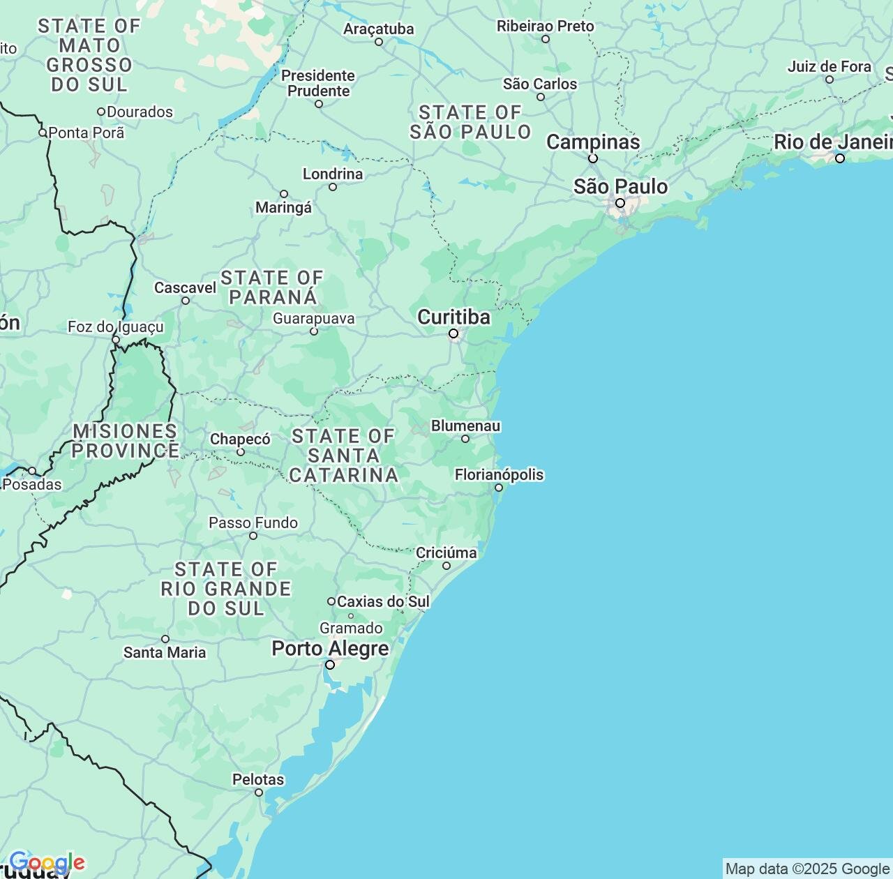 Map image for Intellectual Property Lawyers in Santa Catarina and Brazil IP firms at coordinates  ; .