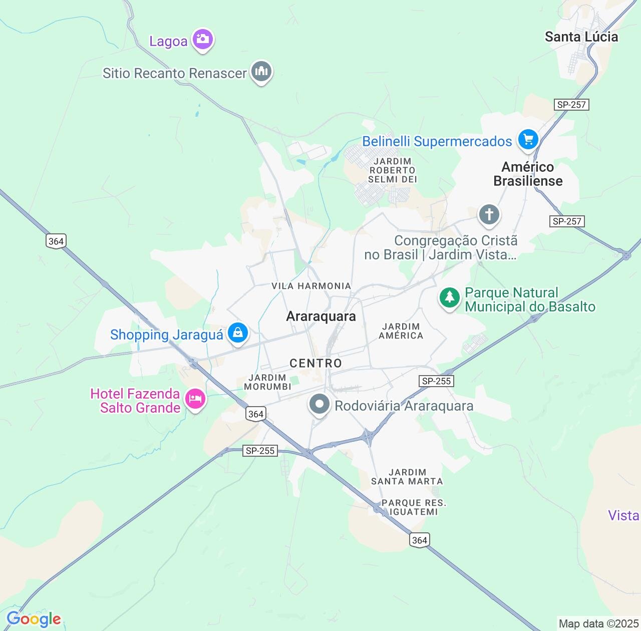 Map image for Intellectual Property Lawyers in Araraquara and São Paulo IP firms at coordinates  ; .