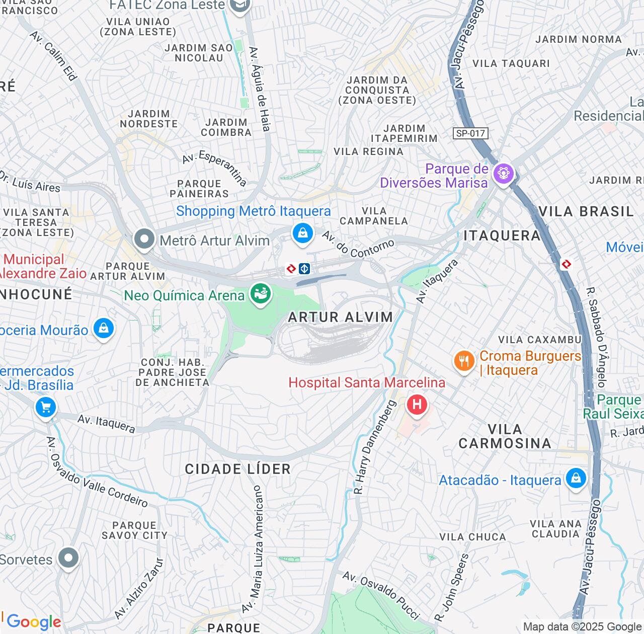 Map image for Intellectual Property Lawyers in Artur Alvim and São Paulo IP firms at coordinates  ; .