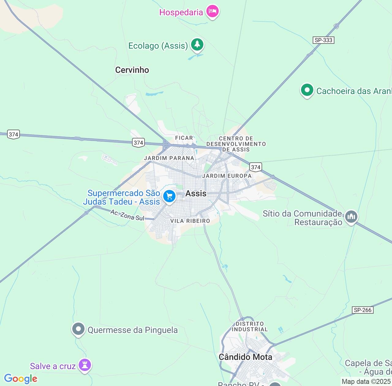 Map image for Intellectual Property Lawyers in Assis and São Paulo IP firms at coordinates  ; .
