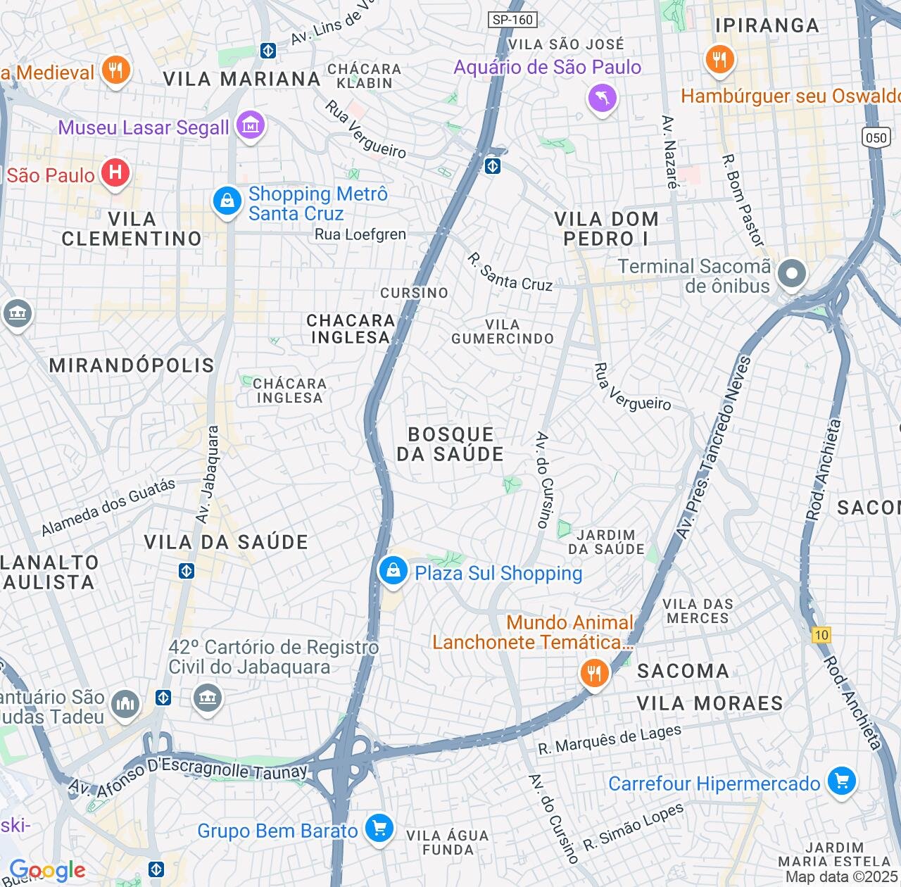 Map image for Intellectual Property Lawyers in Bosque Saude and São Paulo IP firms at coordinates  ; .