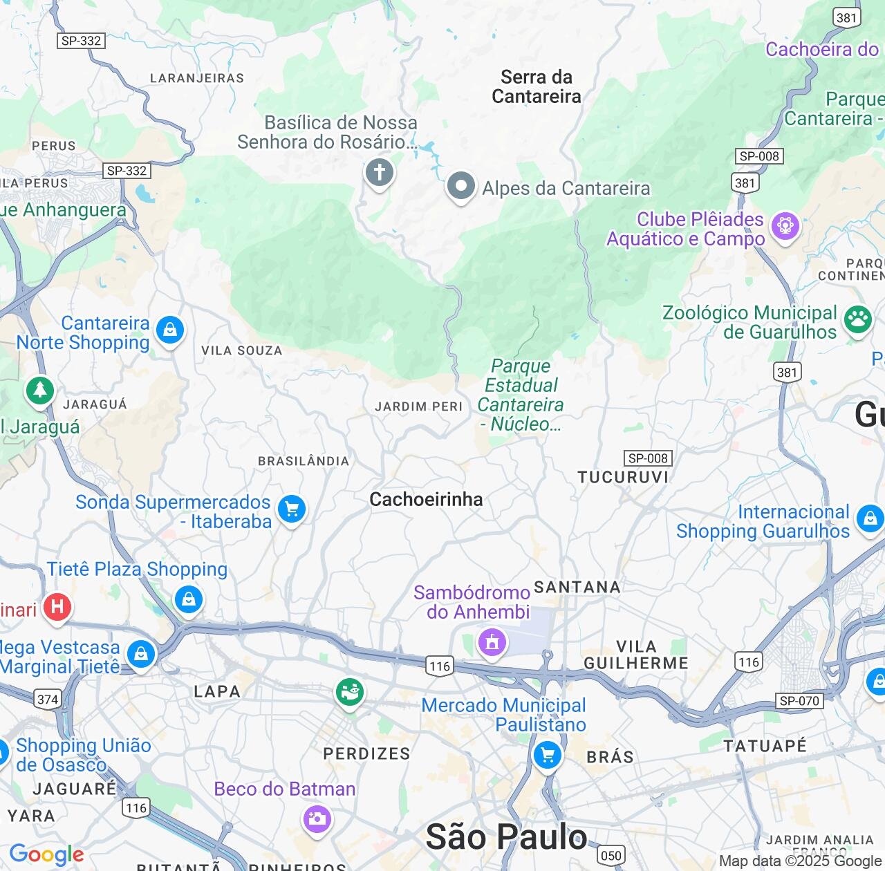 Map image for Intellectual Property Lawyers in Cachoeirinha and São Paulo IP firms at coordinates  ; .
