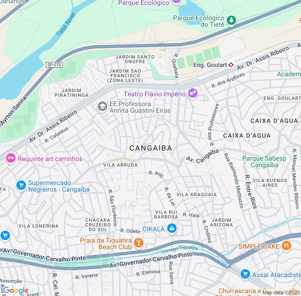 Map image for Intellectual Property Lawyers in Cangaiba and São Paulo IP firms at coordinates  ; .