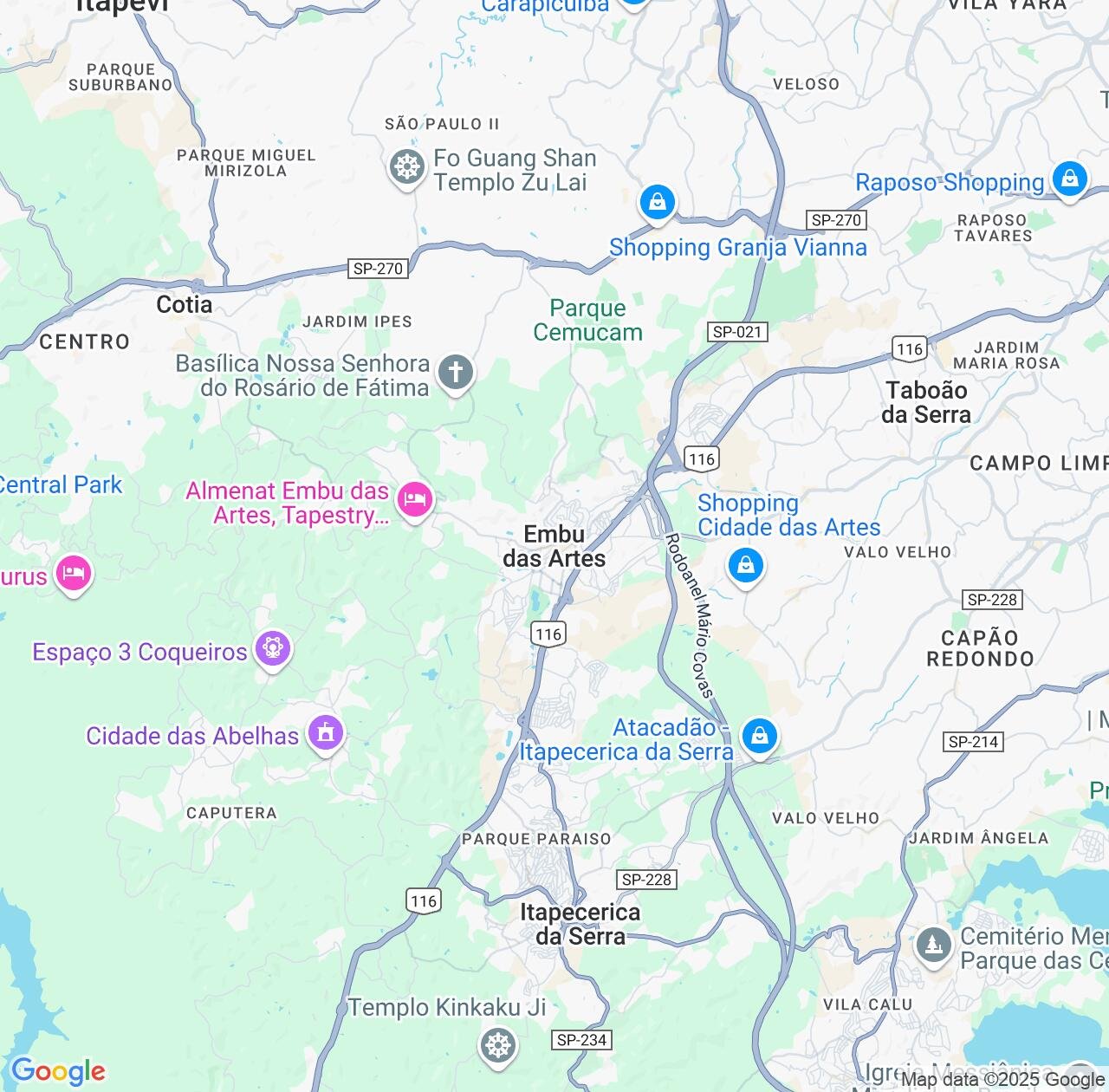 Map image for Intellectual Property Lawyers in Embu das Artes and São Paulo IP firms at coordinates  ; .
