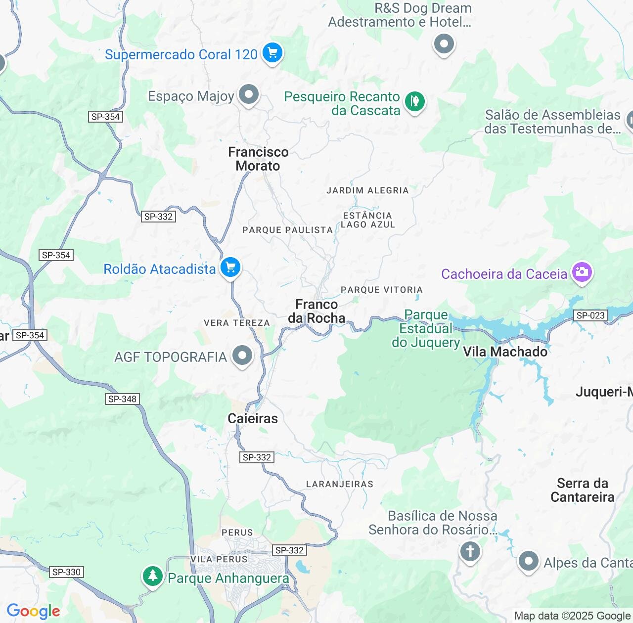 Map image for Intellectual Property Lawyers in Franco da Rocha and São Paulo IP firms at coordinates  ; .