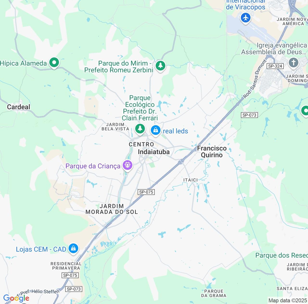 Map image for Intellectual Property Lawyers in Indaiatuba and São Paulo IP firms at coordinates  ; .